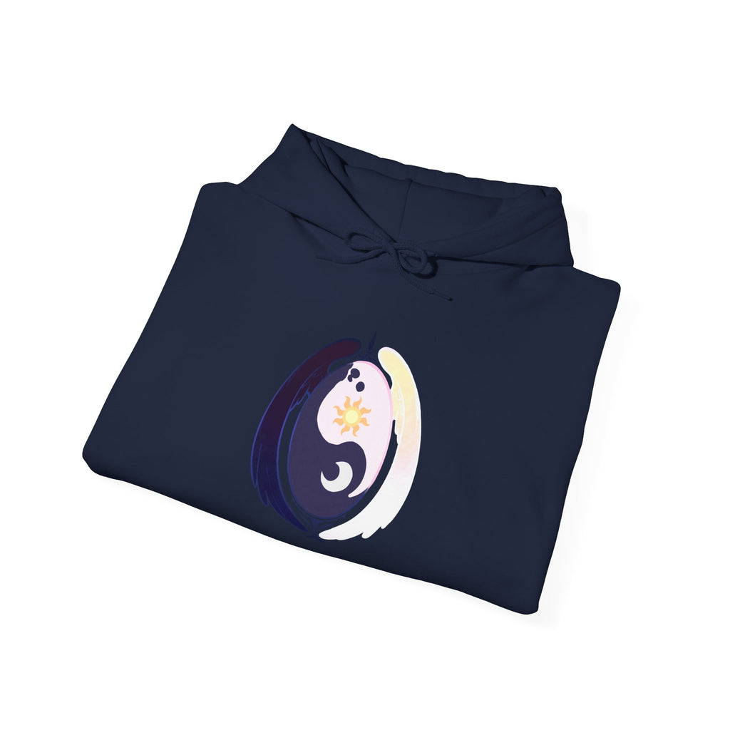 Lunar Celestial Alicorn Hoodie | Royal Sisters Alt Gothic Moon Sun Unisex Sweatshirt