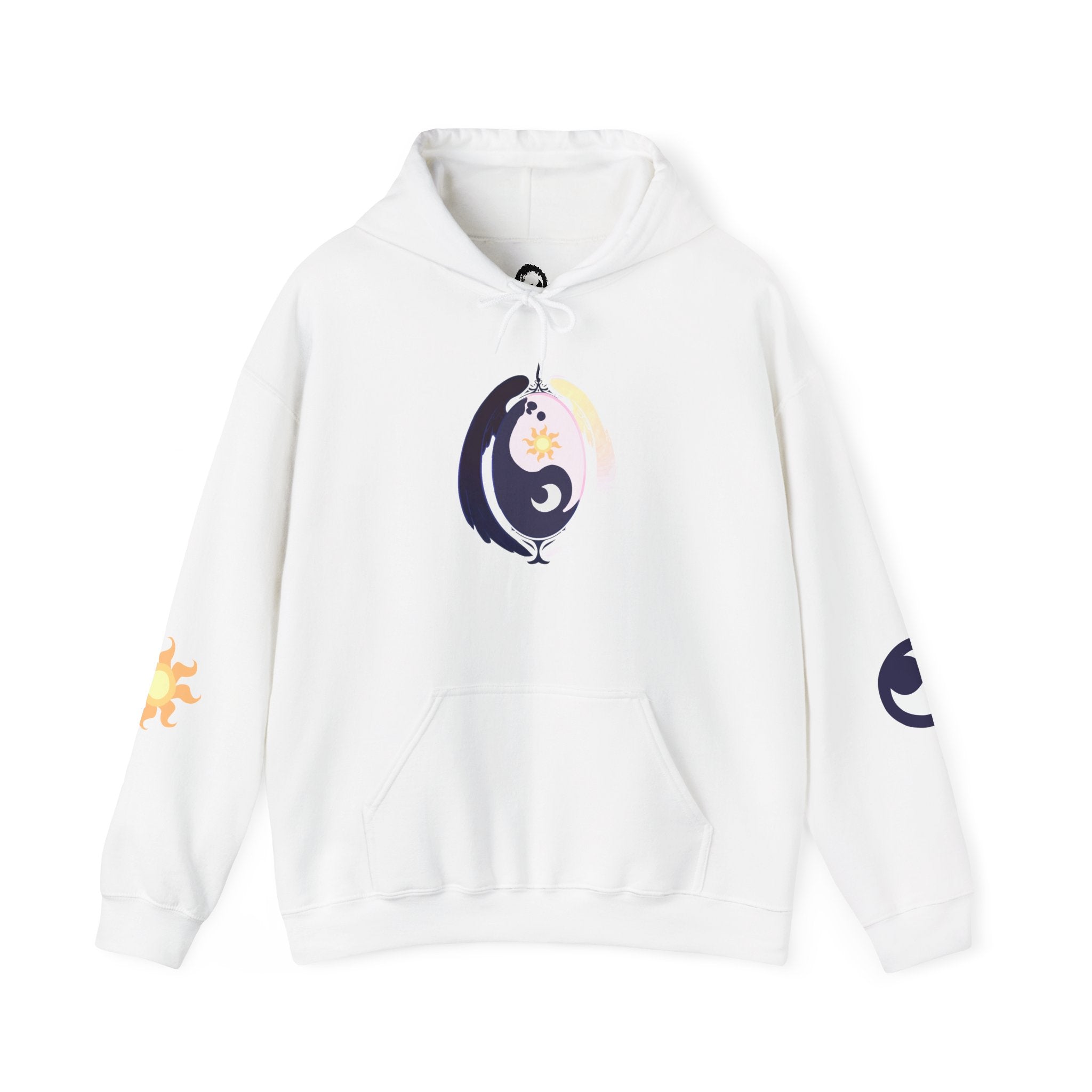 Lunar Celestial Alicorn Hoodie | Royal Sisters Alt Gothic Moon Sun Unisex Sweatshirt