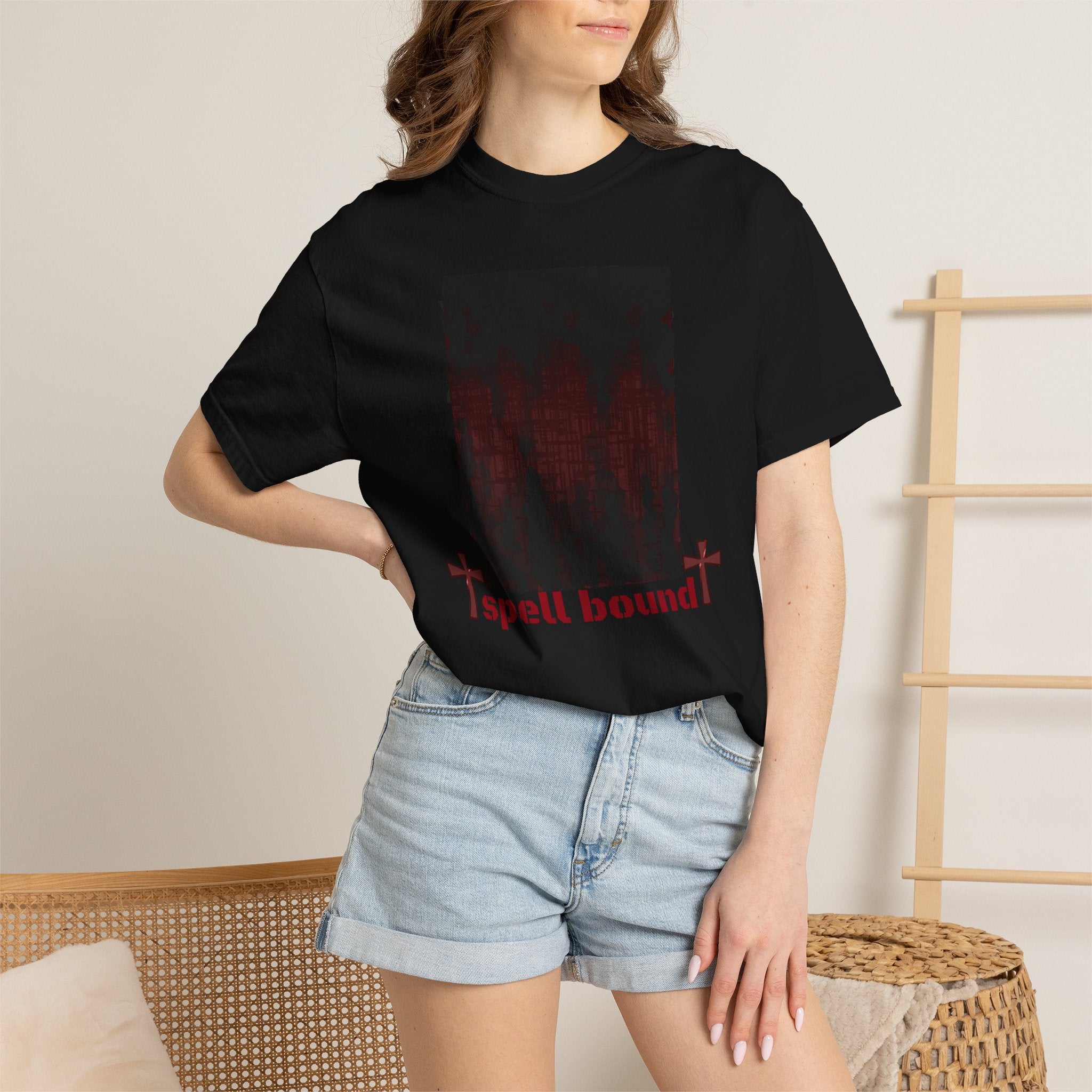Spell Bound T-Shirt — Gothic Cross Graphic Tee