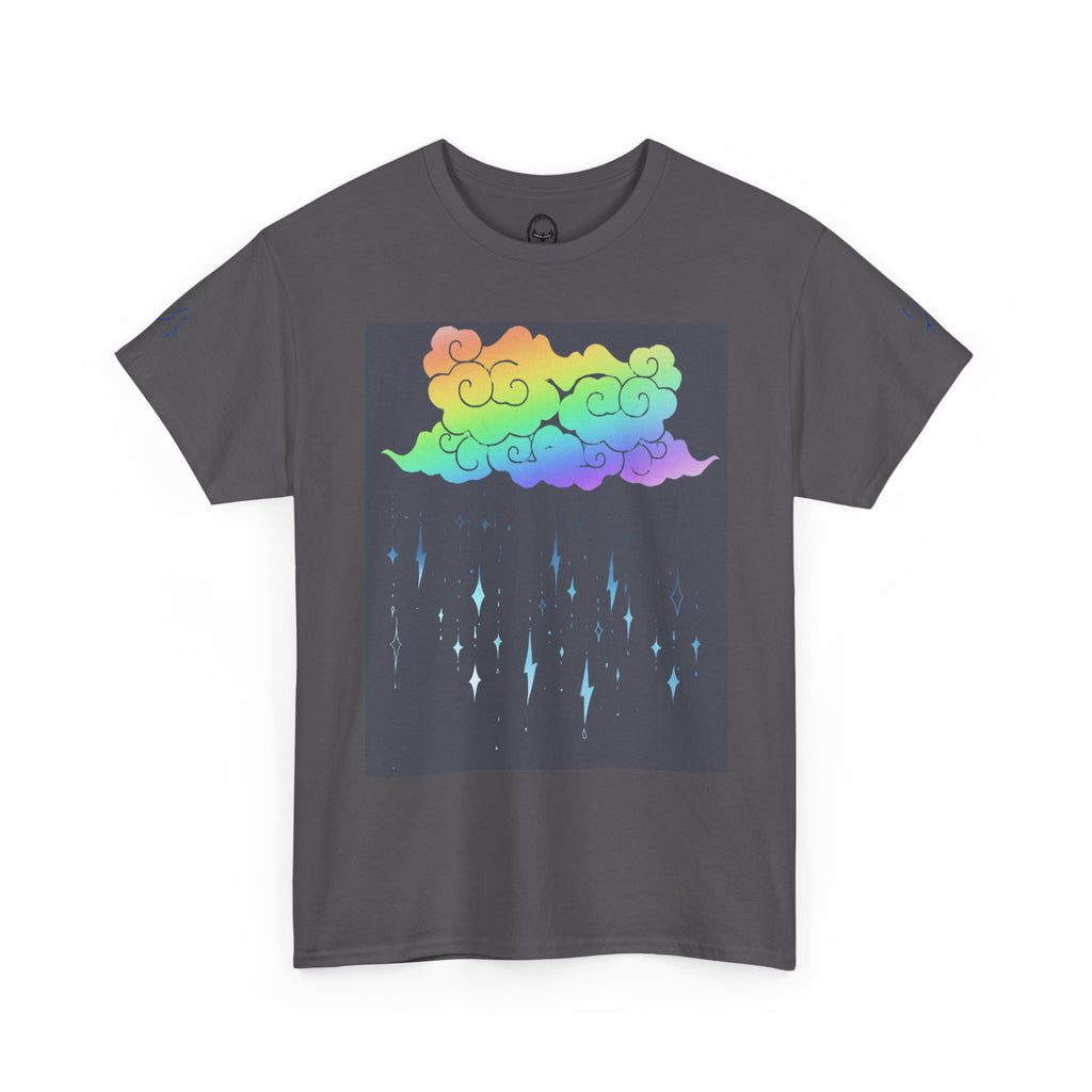 Rainbow Storm Unisex Tee | Alt Emo Colorful Graphic Tee