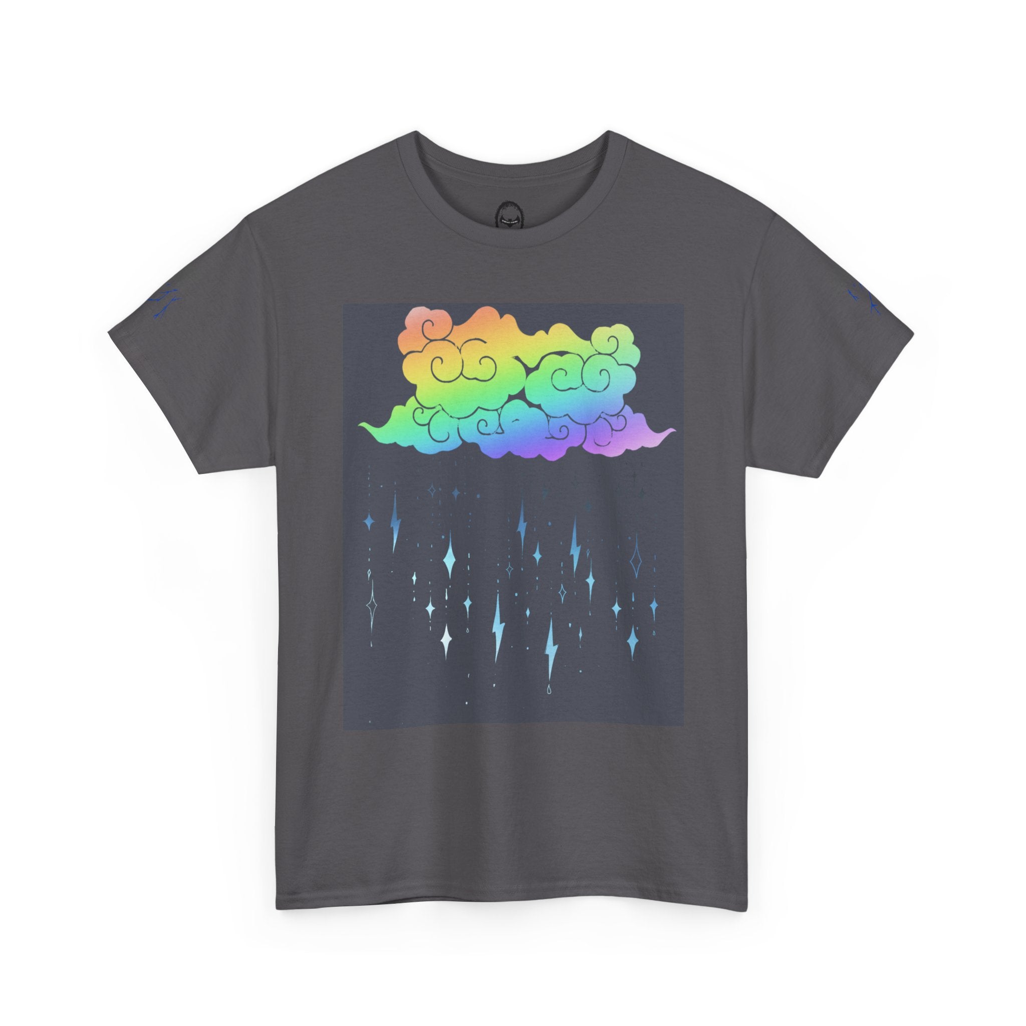 Rainbow Storm Unisex Tee | Alt Emo Colorful Graphic Tee