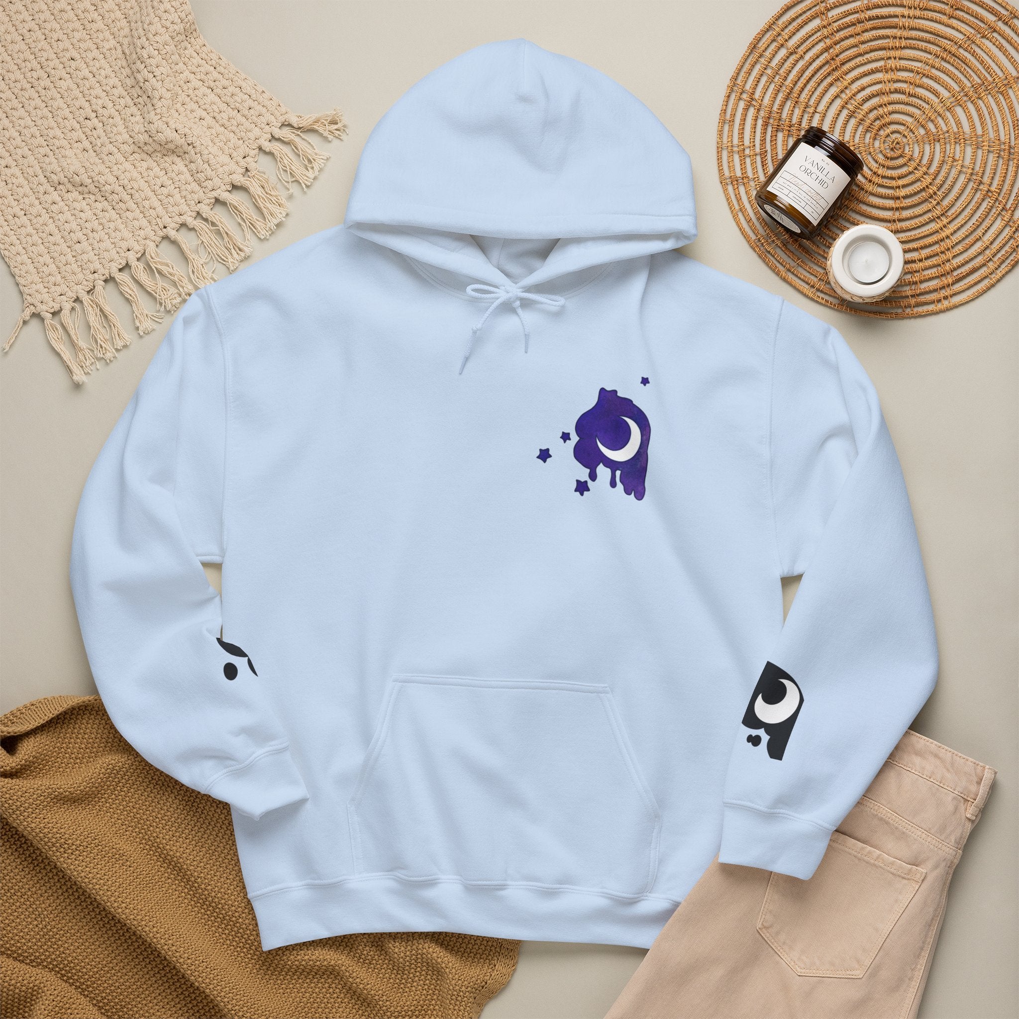 Lunar Alicorn Hoodie | Moody Moon Wings Alt Aesthetic Graphic Sweatshirt
