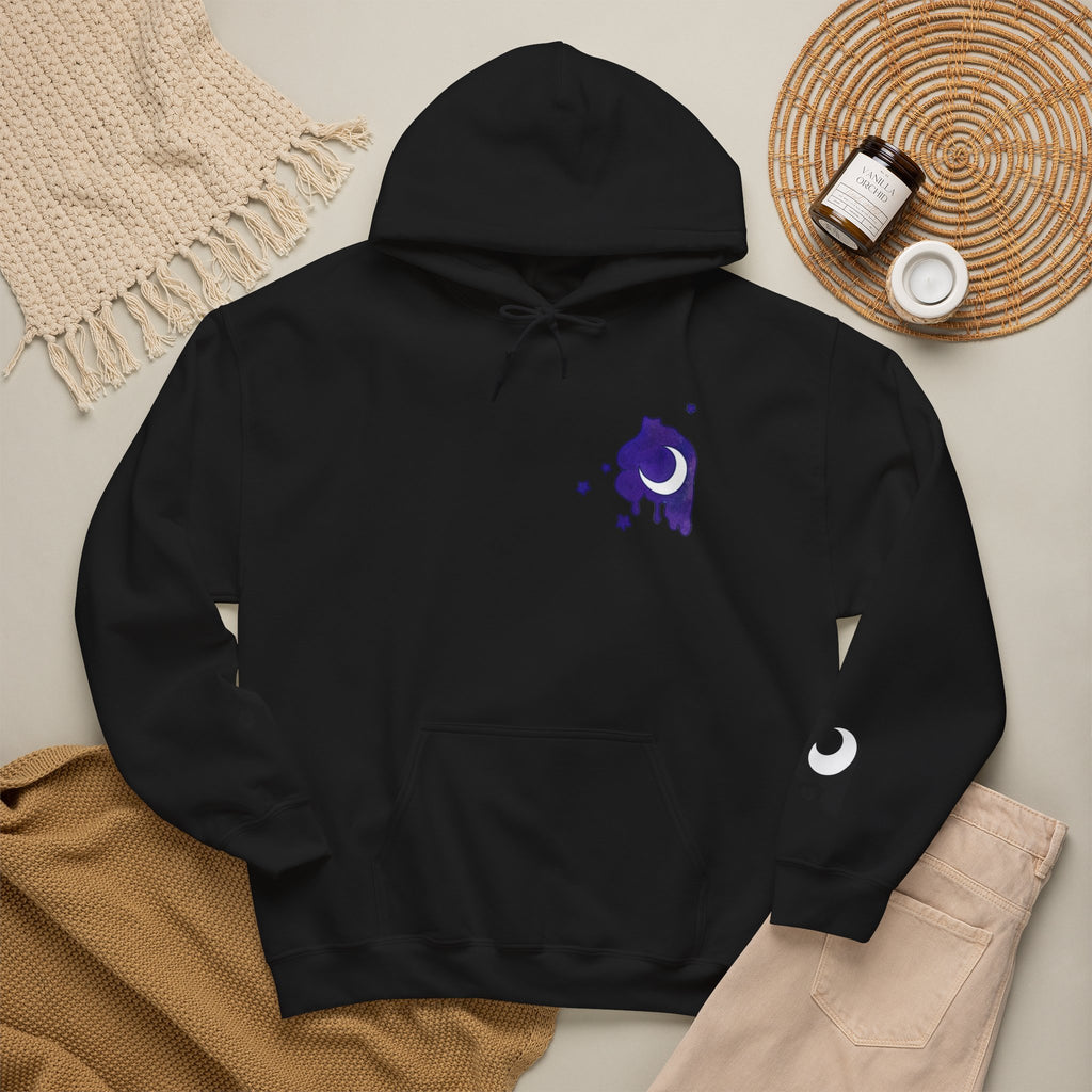 Lunar Alicorn Hoodie | Moody Moon Wings Alt Aesthetic Graphic Sweatshirt