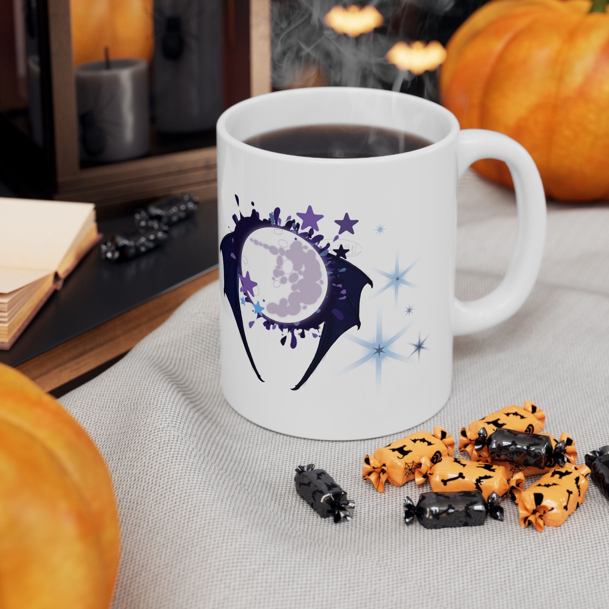 Dark Lunar Alicorn Ceramic Mug, (11oz, 15oz)