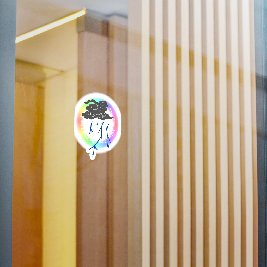 Storm Cloud Rainbow Vinyl Sticker | Loyalty Decal