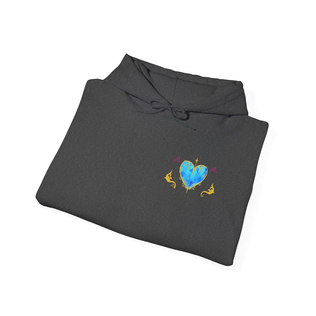 Crystal Heart Alicorn Hoodie | Alt Mythical Creature Graphic Sweatshirt Love