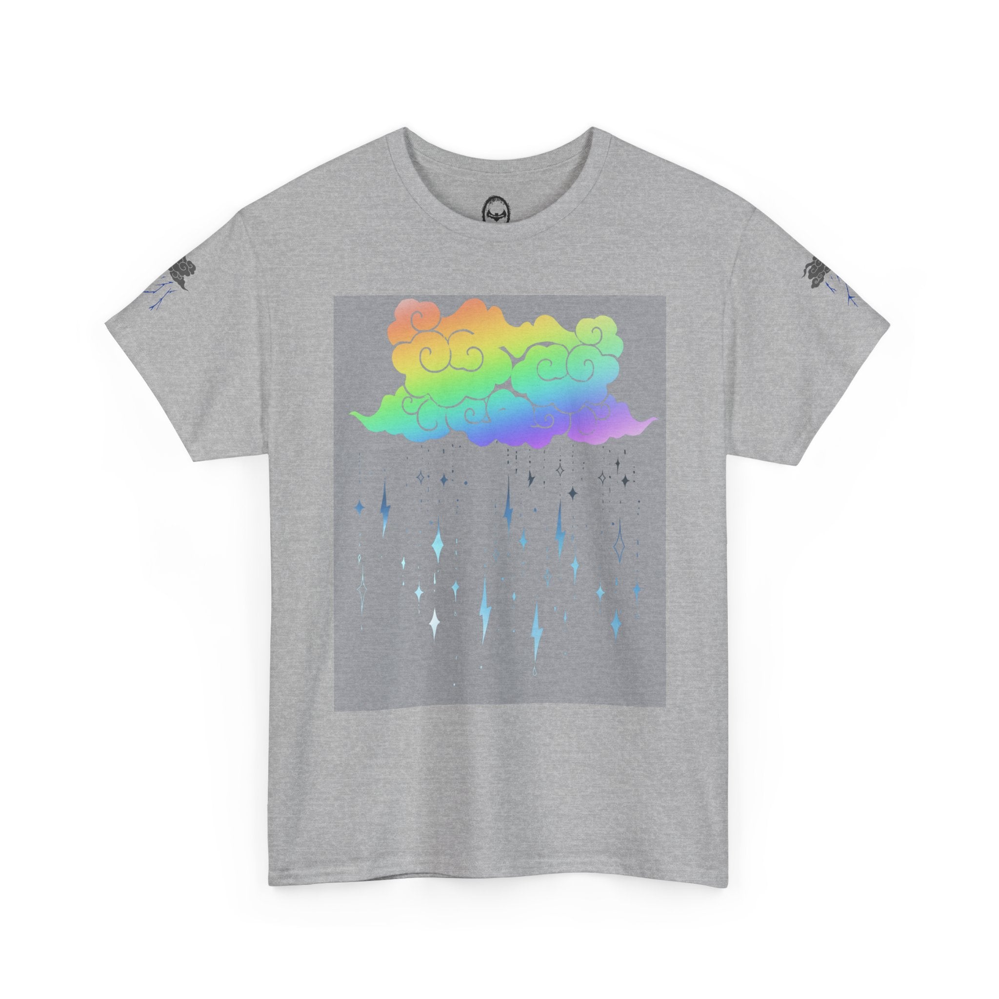 Rainbow Storm Unisex Tee | Alt Emo Colorful Graphic Tee