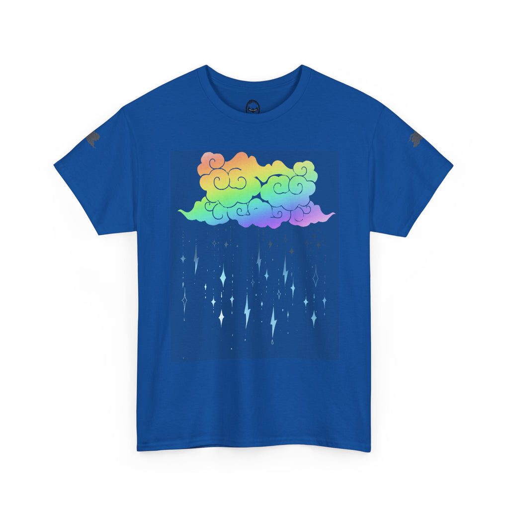 Rainbow Storm Unisex Tee | Alt Emo Colorful Graphic Tee