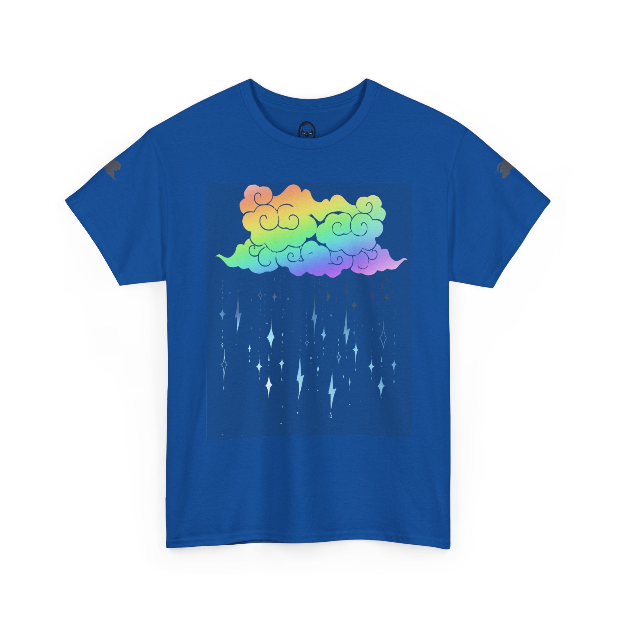 Rainbow Storm Unisex Tee | Alt Emo Colorful Graphic Tee