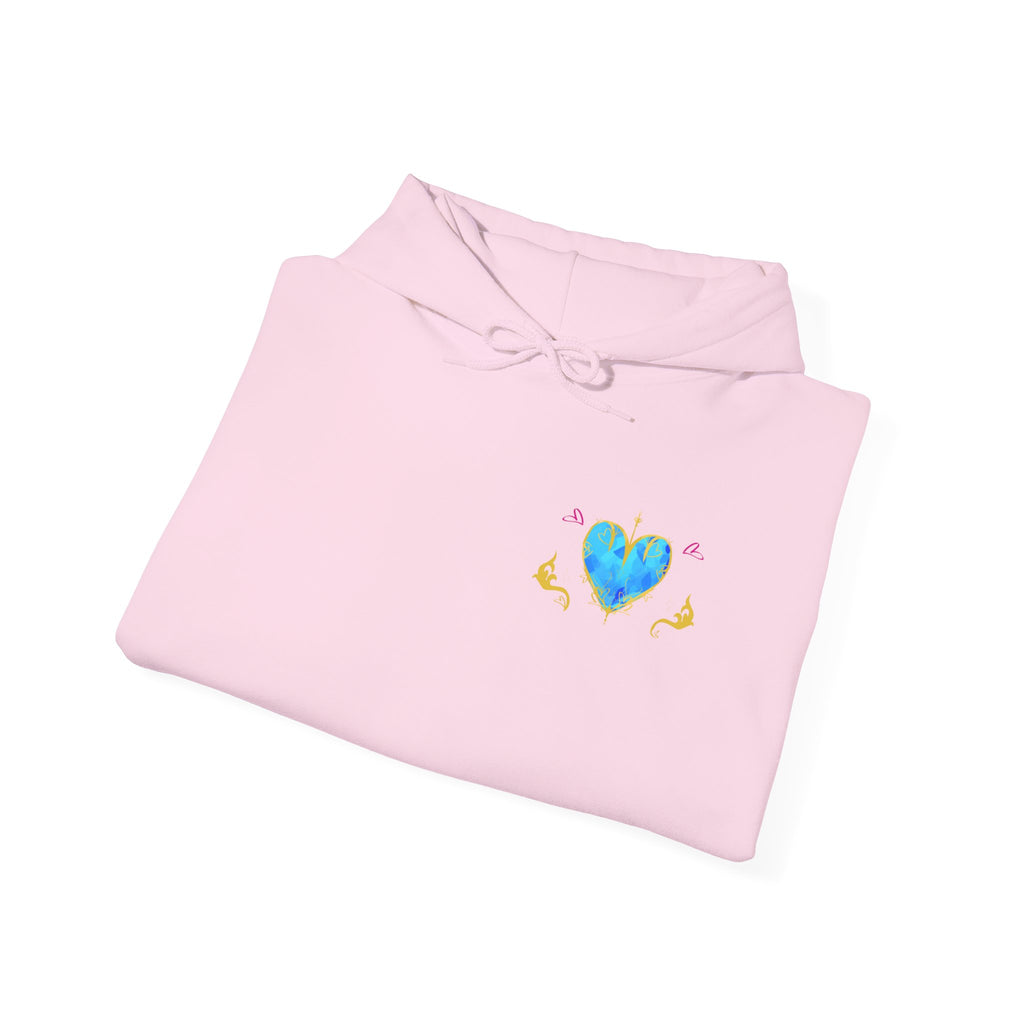 Crystal Heart Alicorn Hoodie | Alt Mythical Creature Graphic Sweatshirt Love
