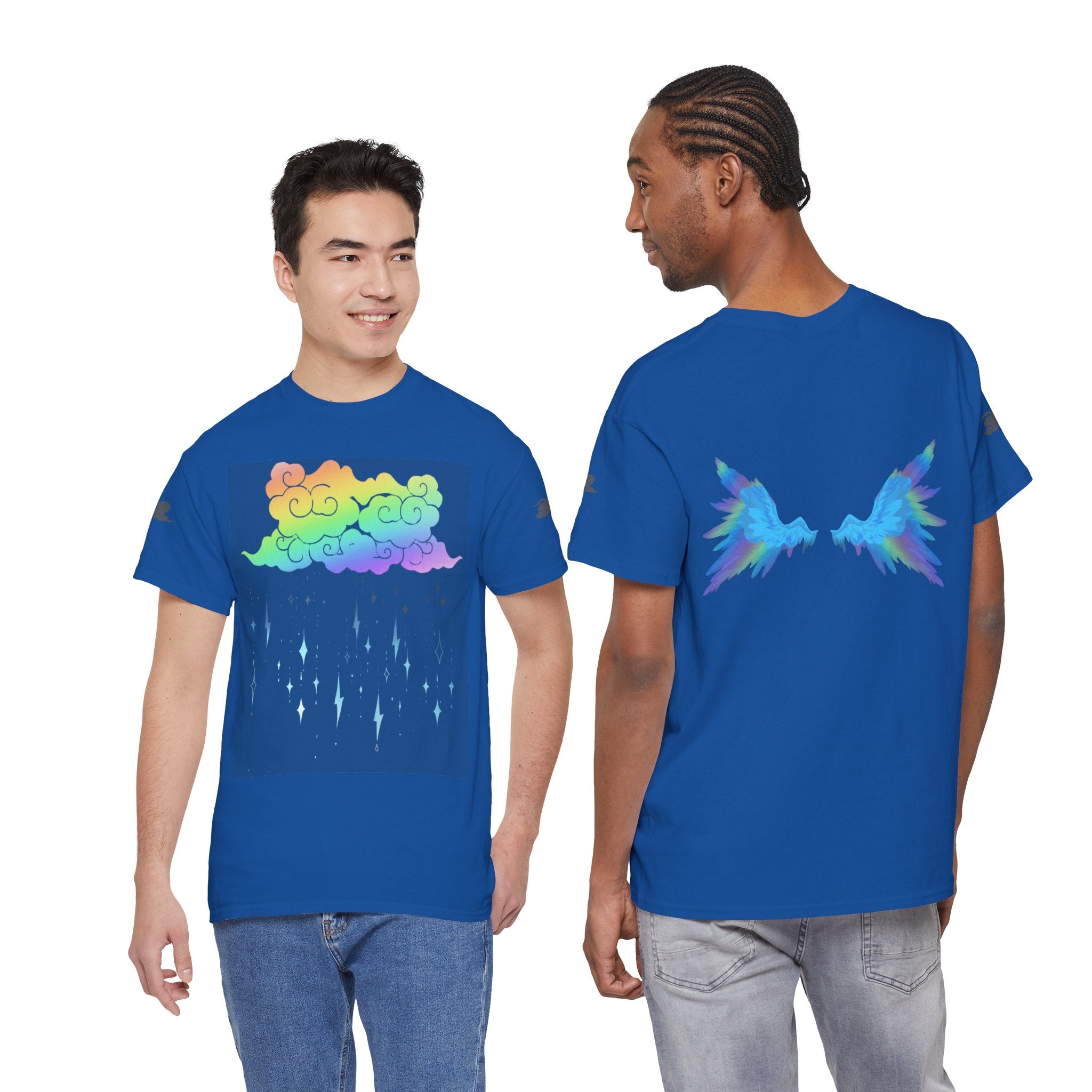 Rainbow Storm Unisex Tee | Alt Emo Colorful Graphic Tee