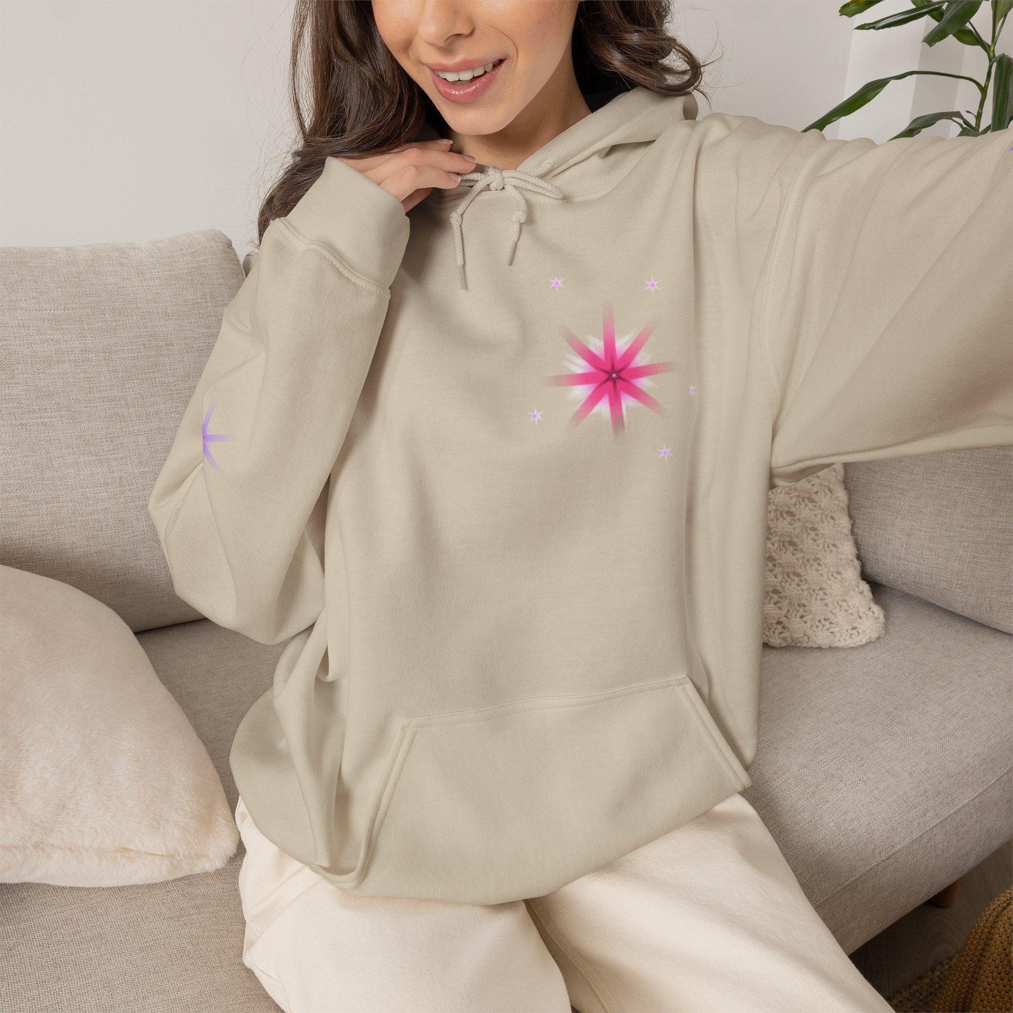 Magic Alicorn Sparkles Hoodie | Mythical Creature Alt Graphic Sweatshirt