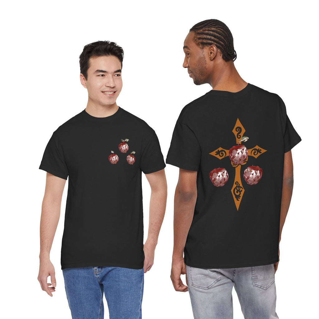 Crystal Apple Cross Graphic Tee | Alt Emo Creature Tee