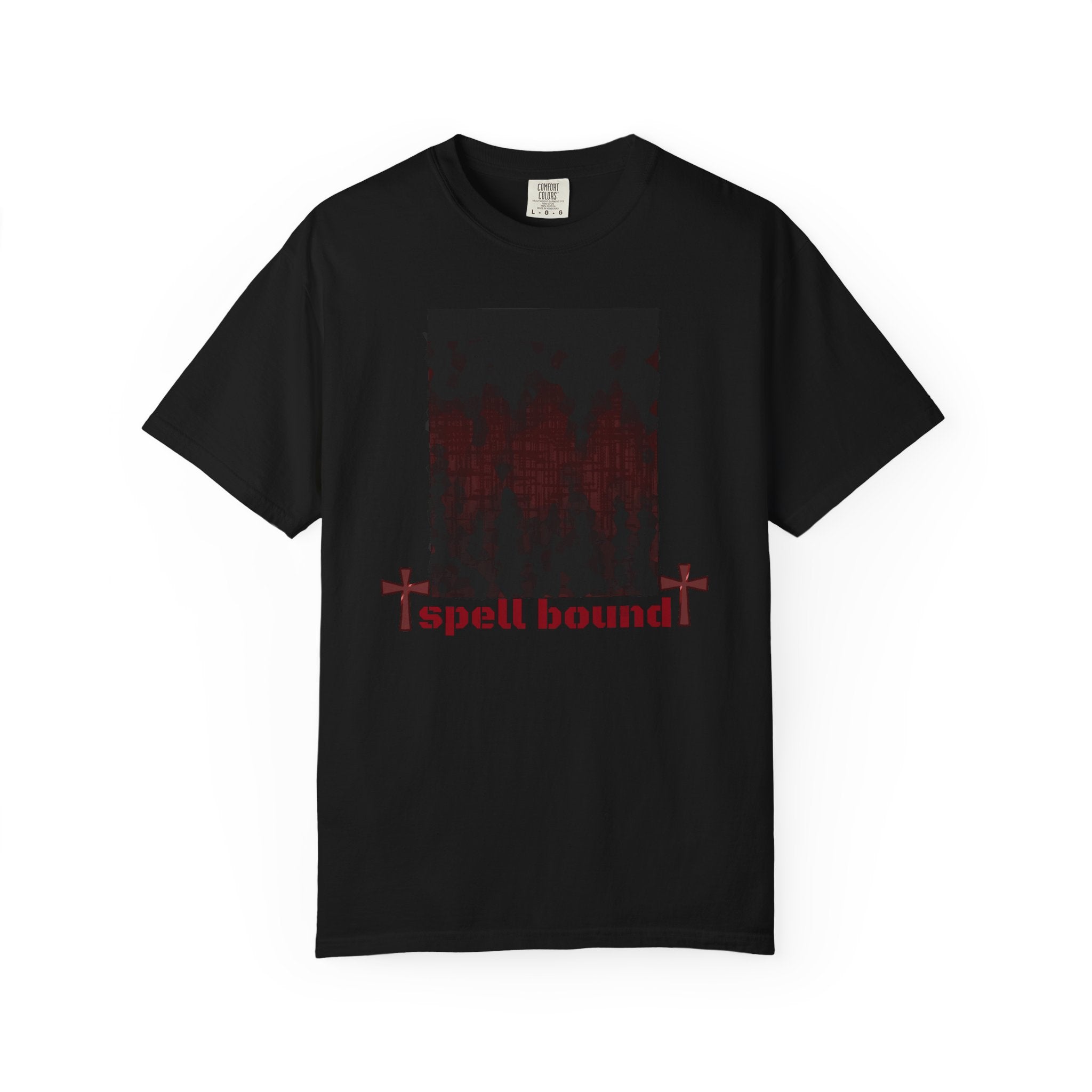 Spell Bound Gothic Cross Graphic Tee | Alt Emo Occult T-Shirt