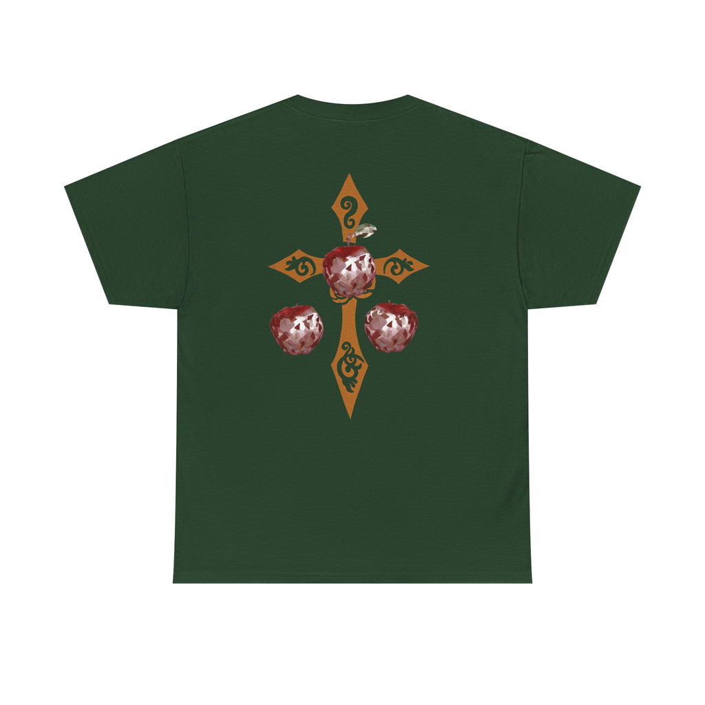Crystal Apple Cross Graphic Tee | Alt Emo Creature Tee