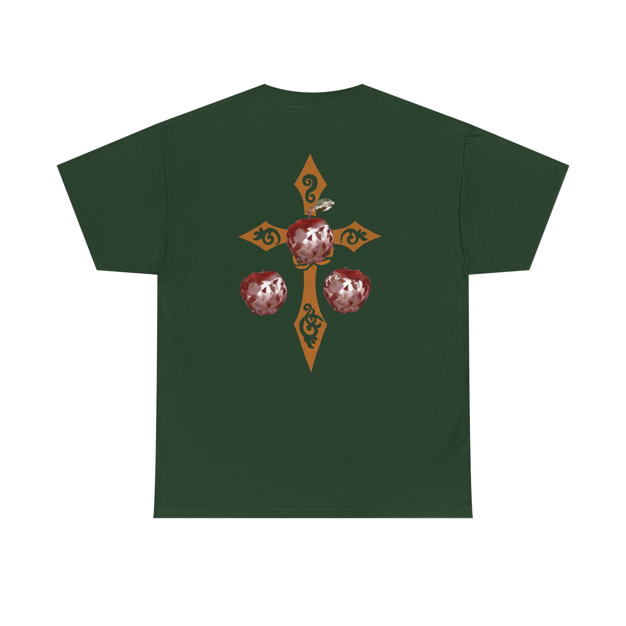 Crystal Apple Cross Graphic Tee | Alt Emo Creature Tee