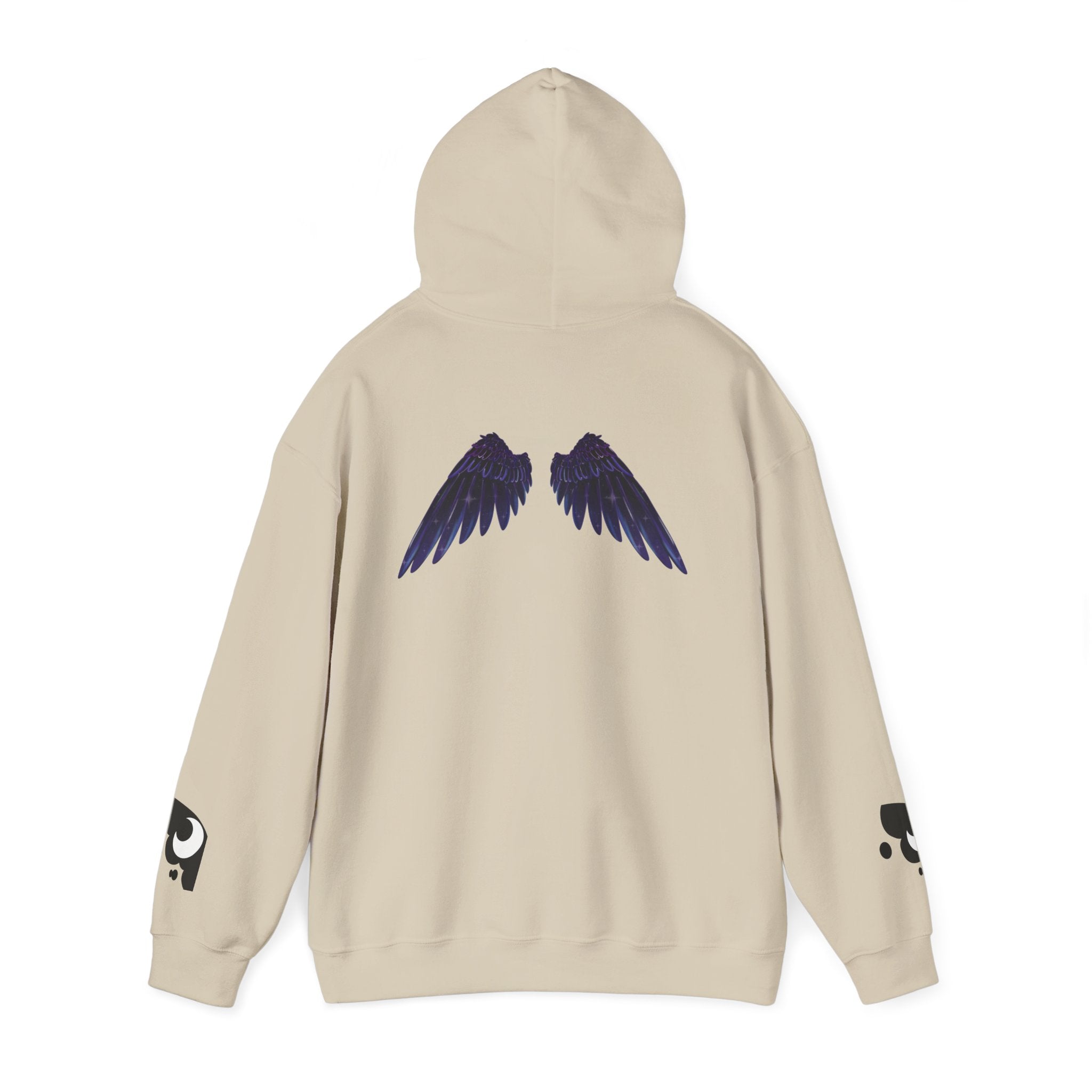Lunar Alicorn Hoodie | Moody Moon Wings Alt Aesthetic Graphic Sweatshirt