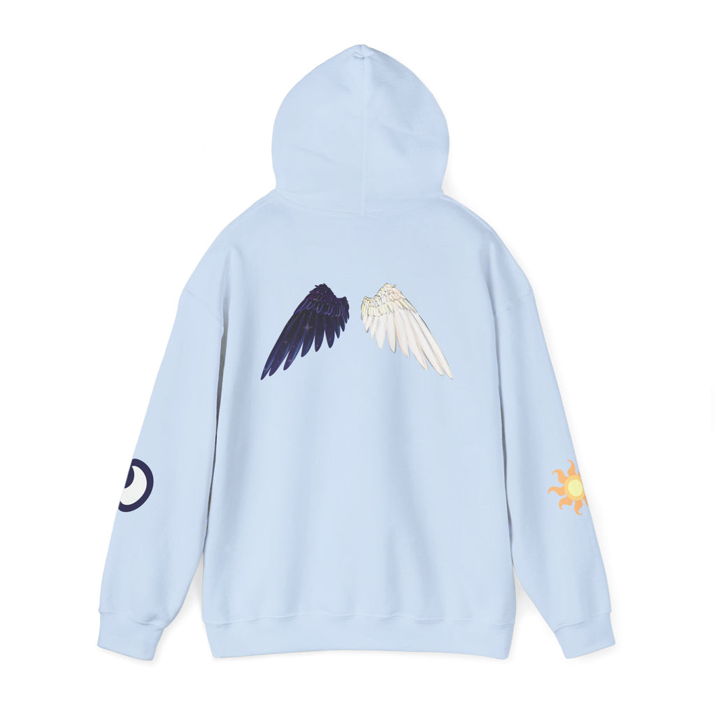 Lunar Celestial Alicorn Hoodie | Royal Sisters Alt Gothic Moon Sun Unisex Sweatshirt