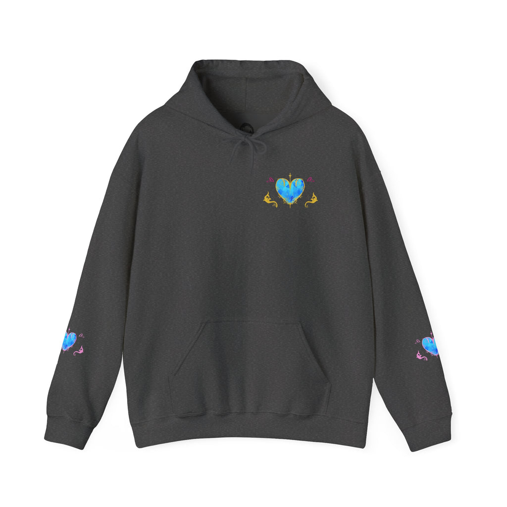 Crystal Heart Alicorn Hoodie | Alt Mythical Creature Graphic Sweatshirt Love