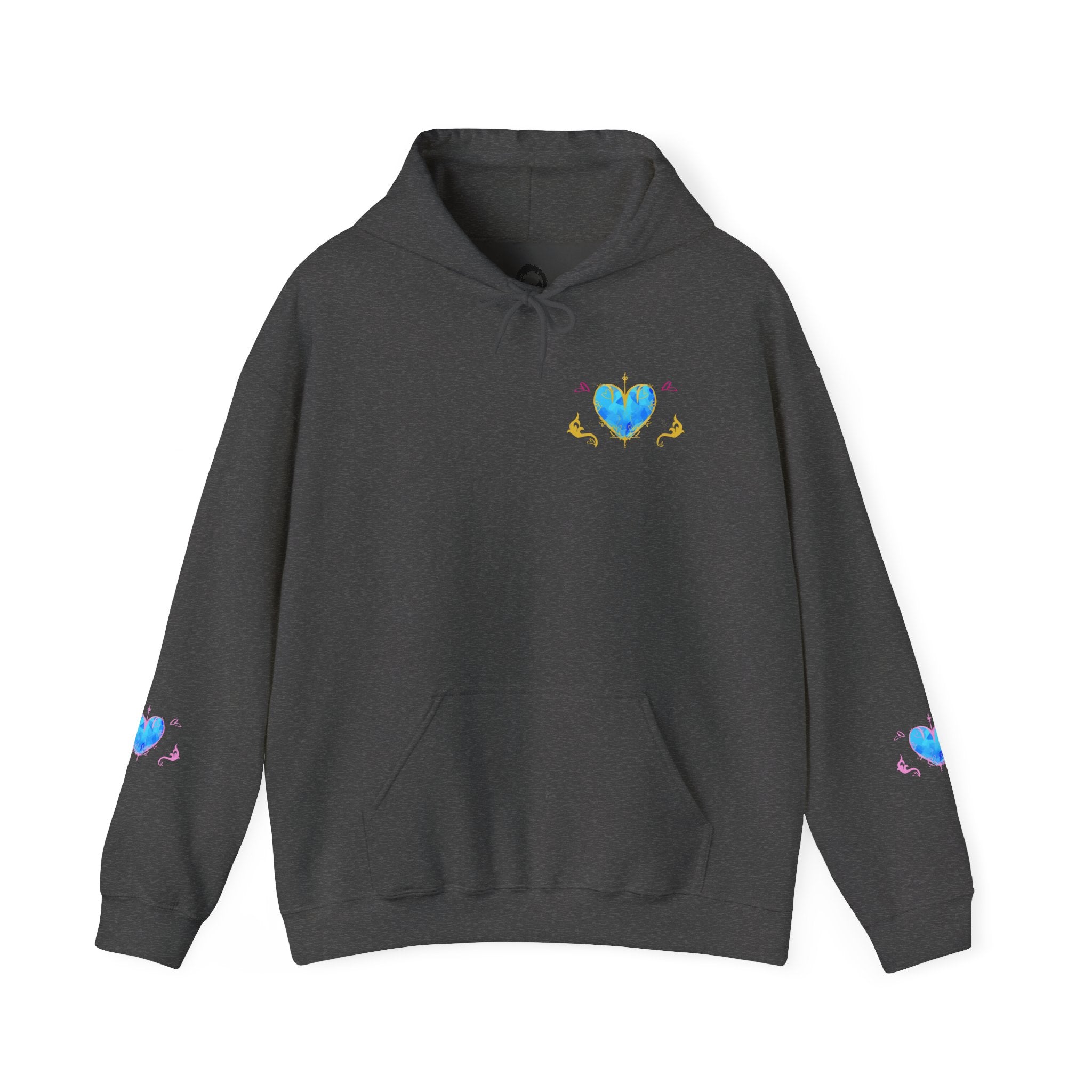 Crystal Heart Alicorn Hoodie | Alt Mythical Creature Graphic Sweatshirt Love