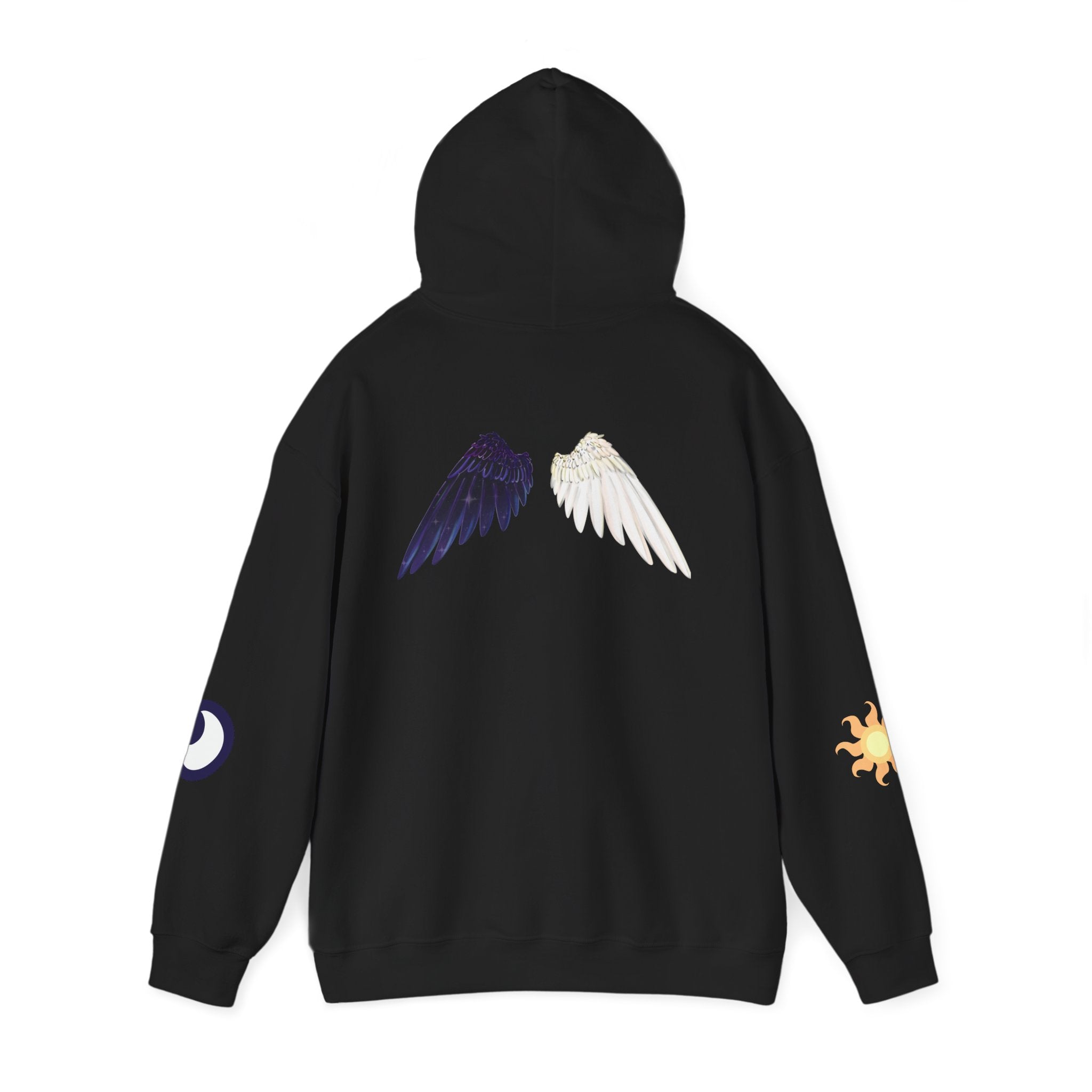 Lunar Celestial Alicorn Hoodie | Royal Sisters Alt Gothic Moon Sun Unisex Sweatshirt