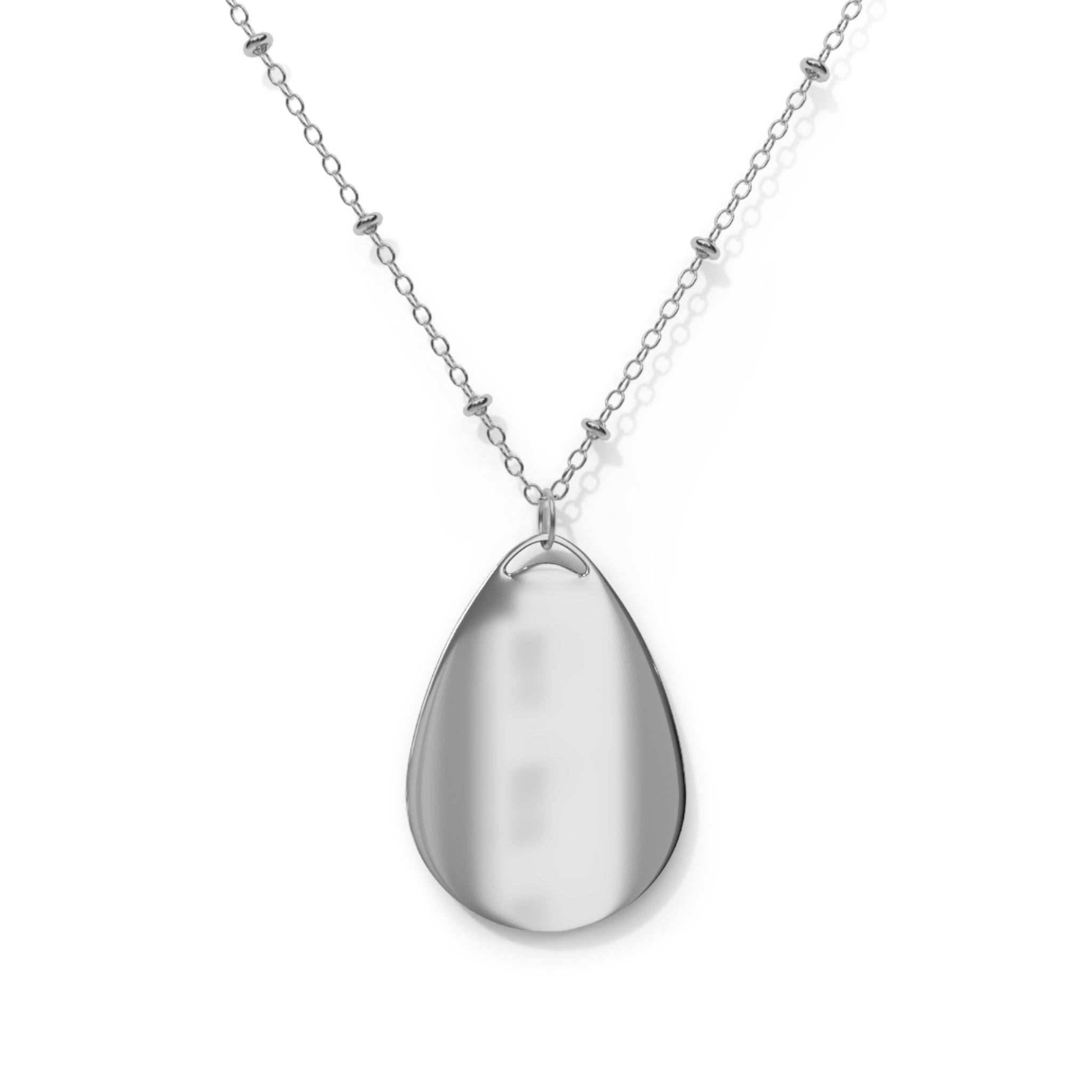 Crystal Apple Oval Necklace | Alt Creature Jewelry