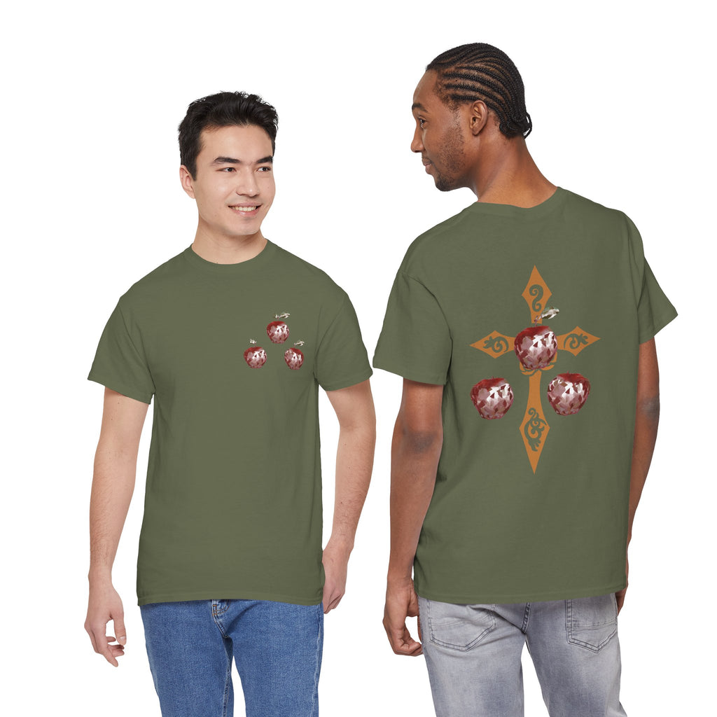 Crystal Apple Cross Graphic Tee | Alt Emo Creature Tee
