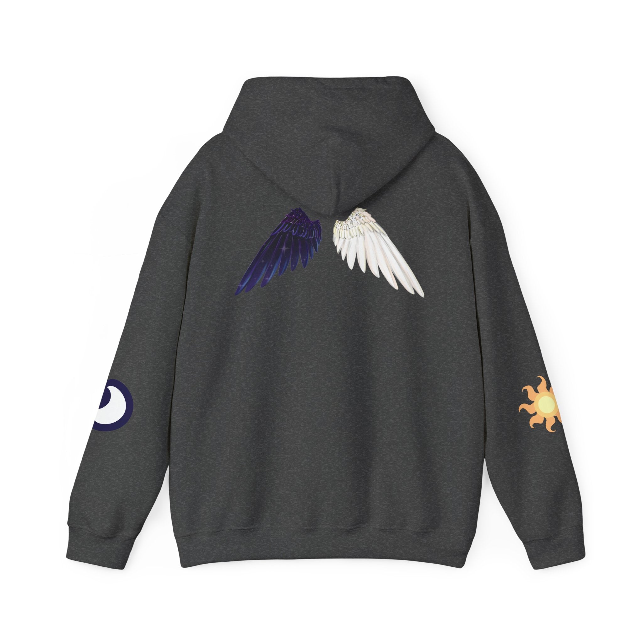 Lunar Celestial Alicorn Hoodie | Royal Sisters Alt Gothic Moon Sun Unisex Sweatshirt