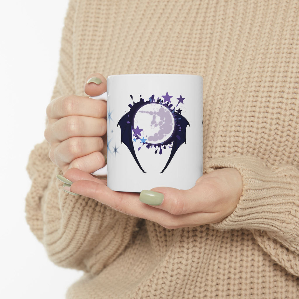 Dark Lunar Alicorn Ceramic Mug, (11oz, 15oz)