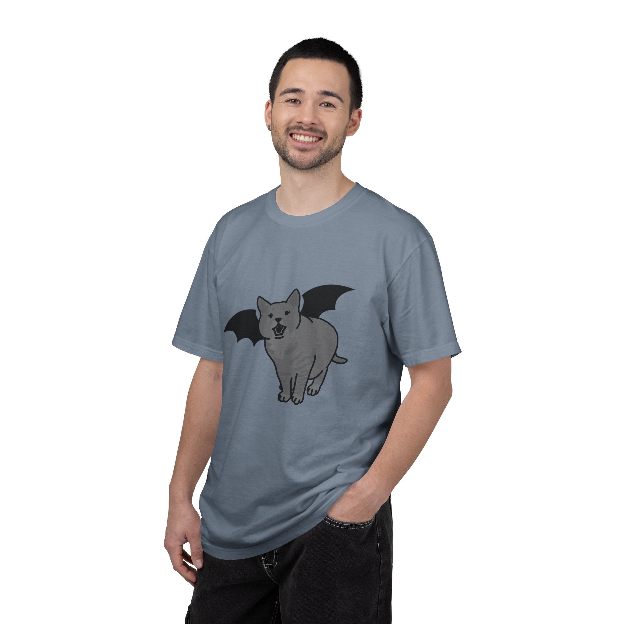 Bat Cat Unisex Tee | Gothic Alt Creature Graphic Tee