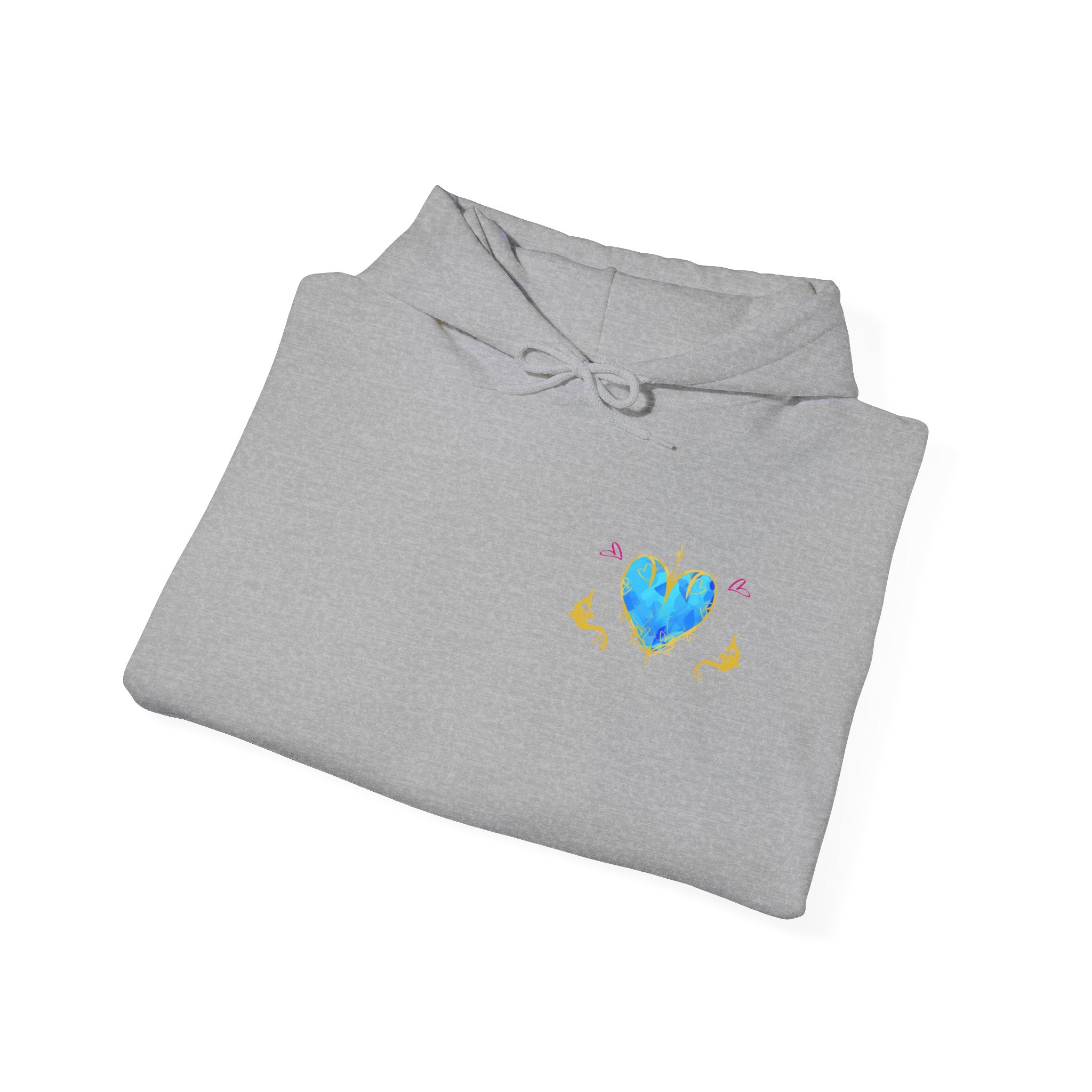 Crystal Heart Alicorn Hoodie | Alt Mythical Creature Graphic Sweatshirt Love