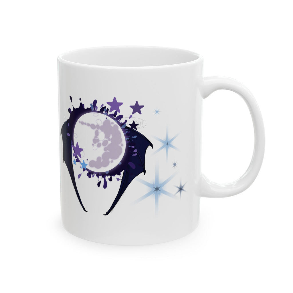 Dark Lunar Alicorn Ceramic Mug, (11oz, 15oz)