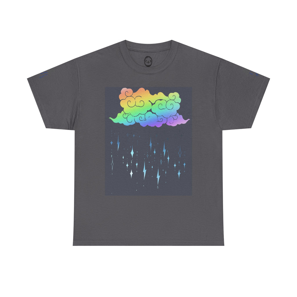 Rainbow Storm Unisex Tee | Alt Emo Colorful Graphic Tee