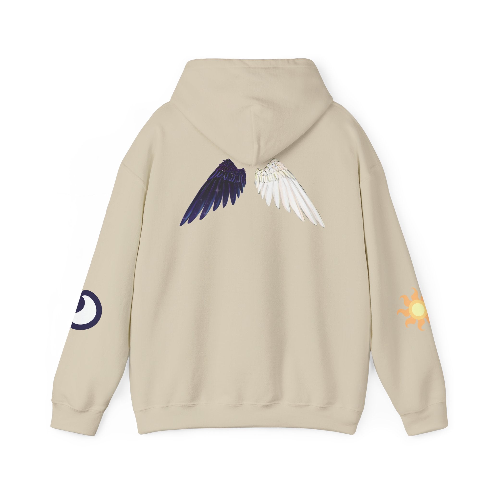 Lunar Celestial Alicorn Hoodie | Royal Sisters Alt Gothic Moon Sun Unisex Sweatshirt