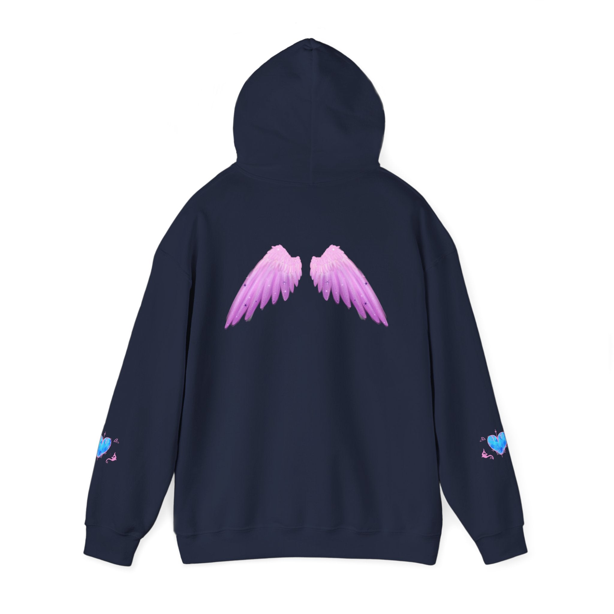 Crystal Heart Alicorn Hoodie | Alt Mythical Creature Graphic Sweatshirt Love