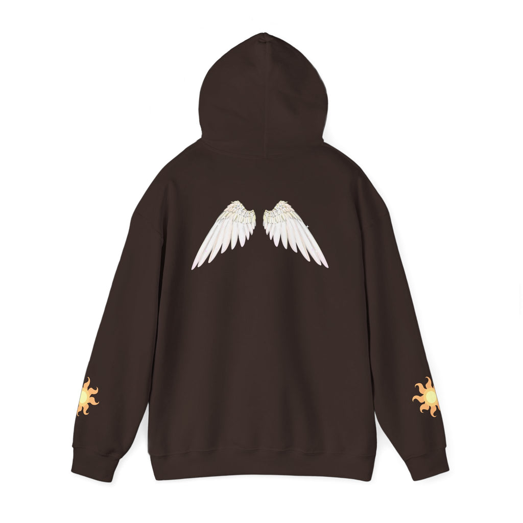 Celestial Alicorn Hoodie | Alt Mythical Wings Moon Graphic Sweatshirt