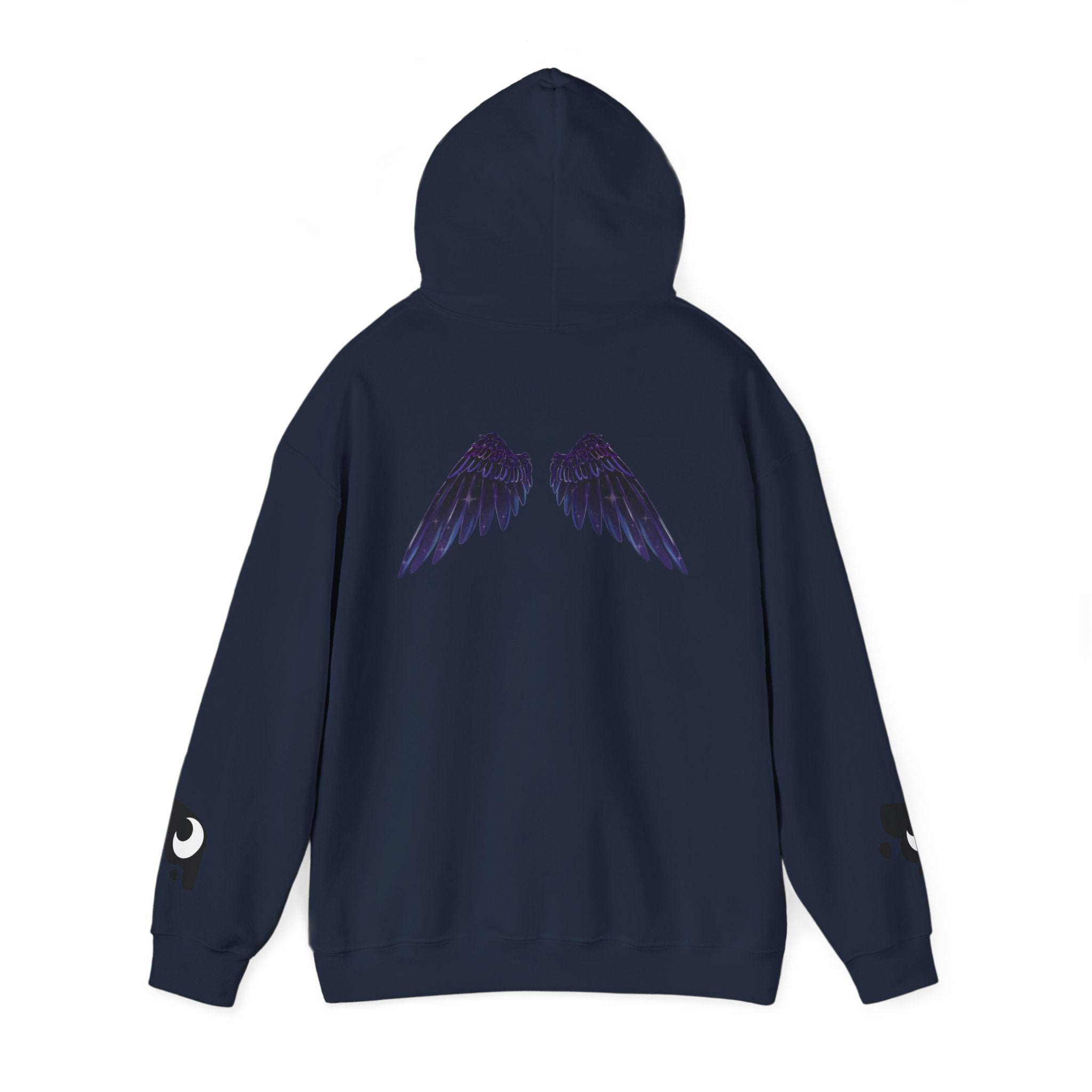 Lunar Alicorn Hoodie | Moody Moon Wings Alt Aesthetic Graphic Sweatshirt
