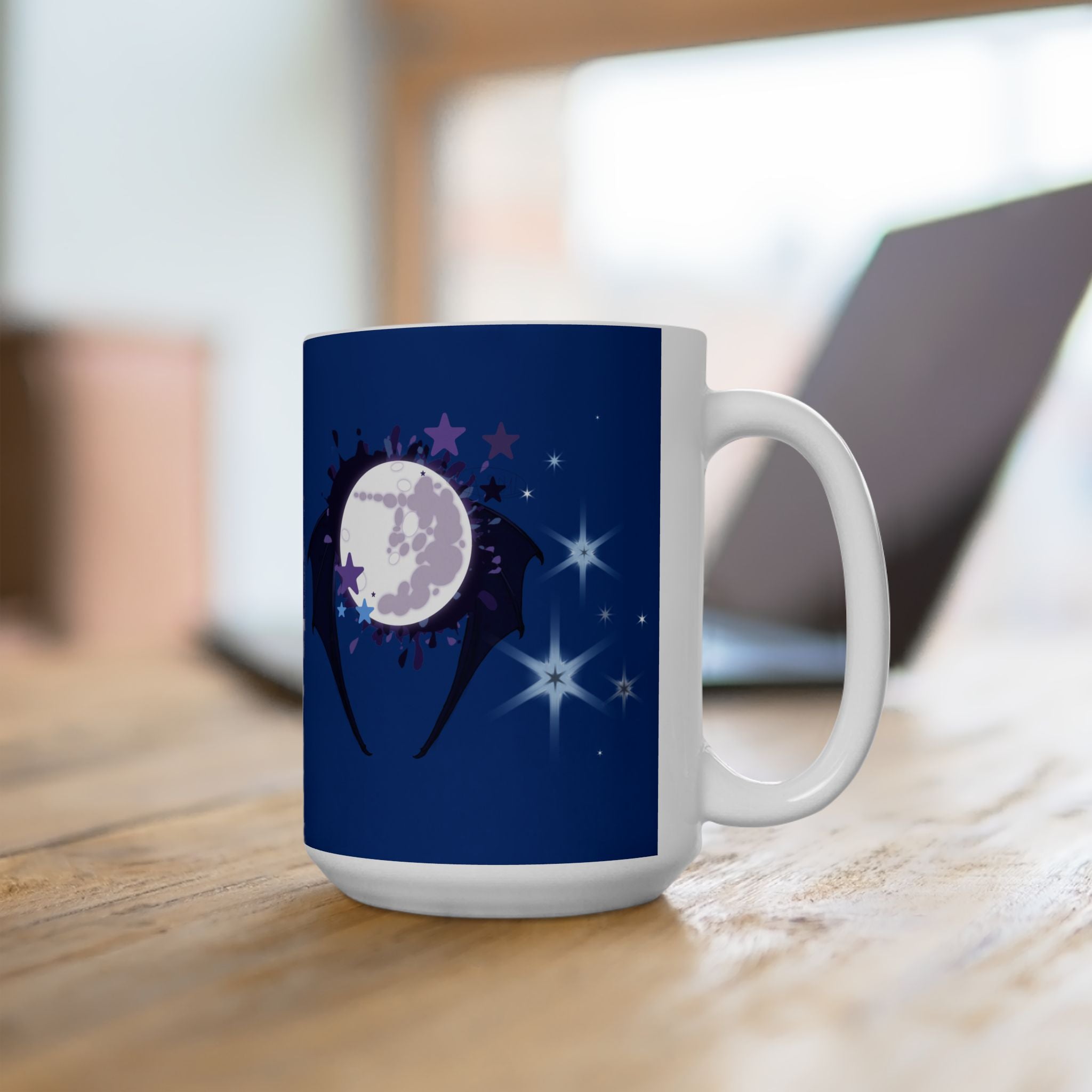 Dark Lunar Alicorn Ceramic Mug, (11oz, 15oz)