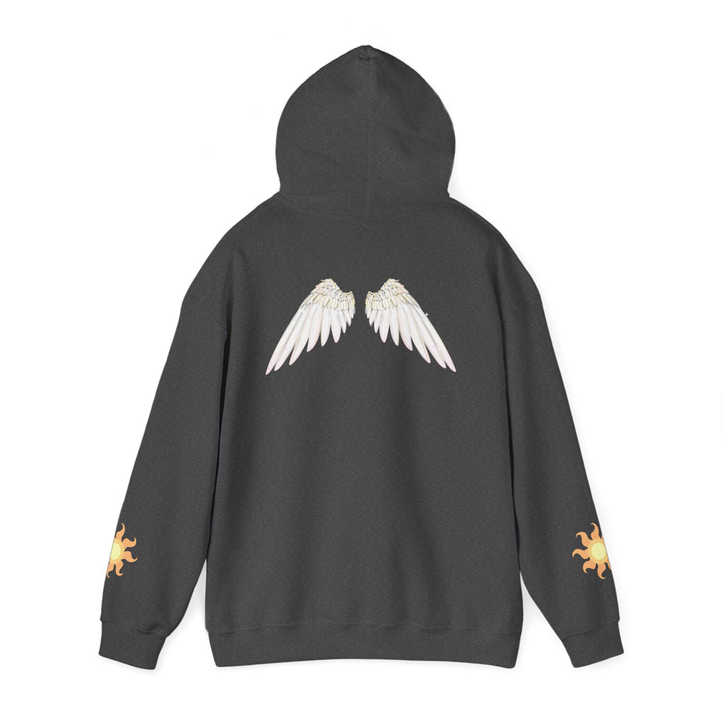 Celestial Alicorn Hoodie | Alt Mythical Wings Moon Graphic Sweatshirt