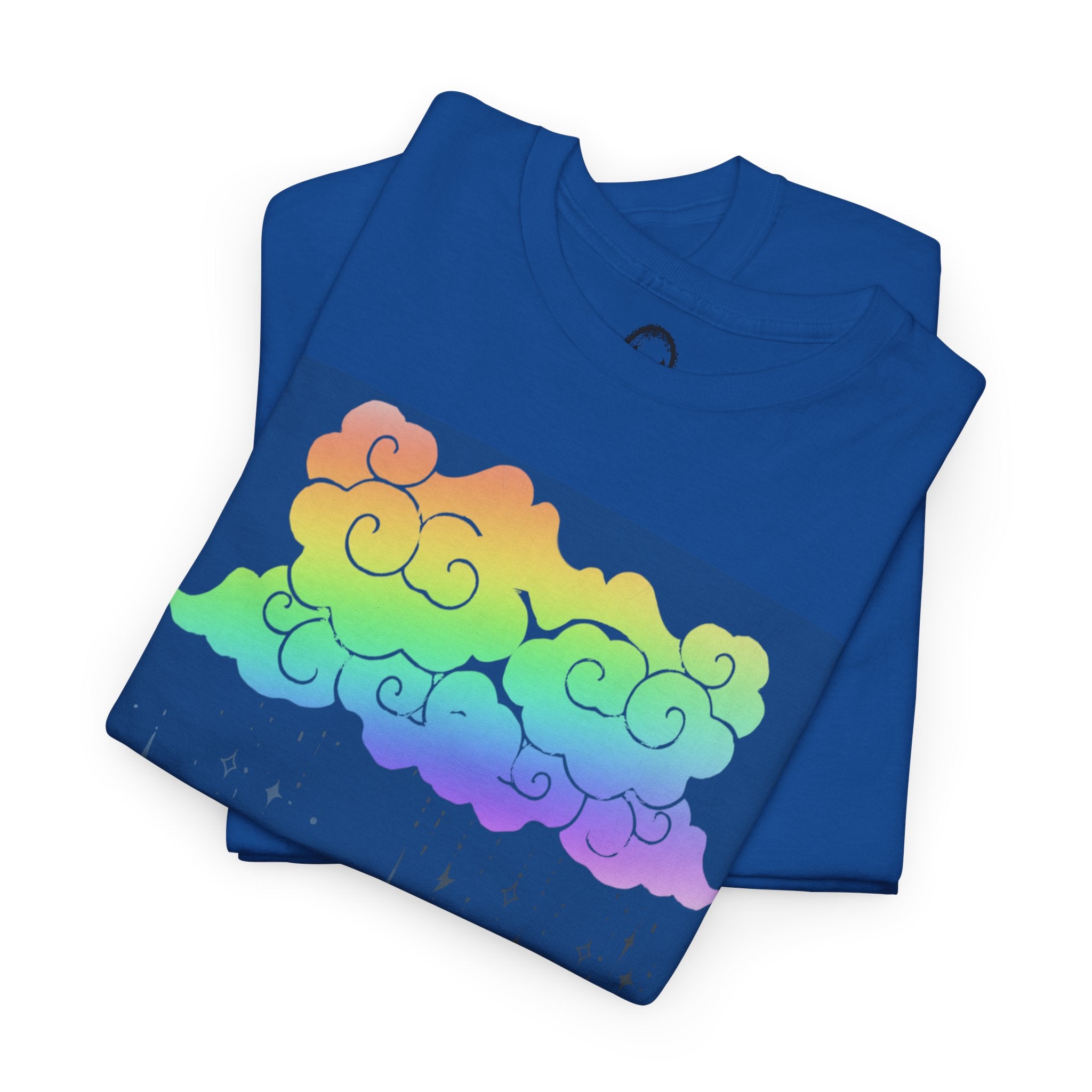 Rainbow Storm Unisex Tee | Alt Emo Colorful Graphic Tee