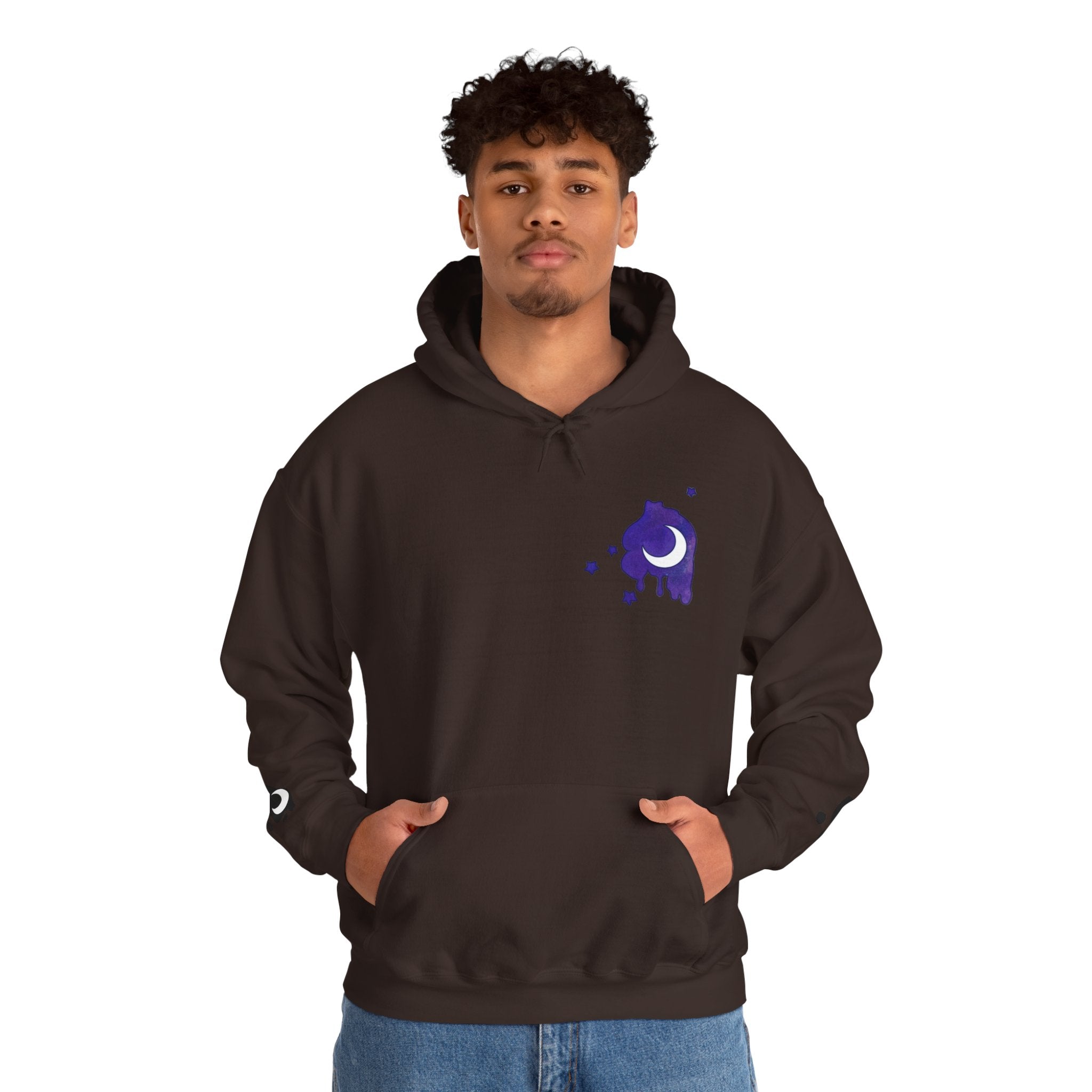 Lunar Alicorn Hoodie | Moody Moon Wings Alt Aesthetic Graphic Sweatshirt