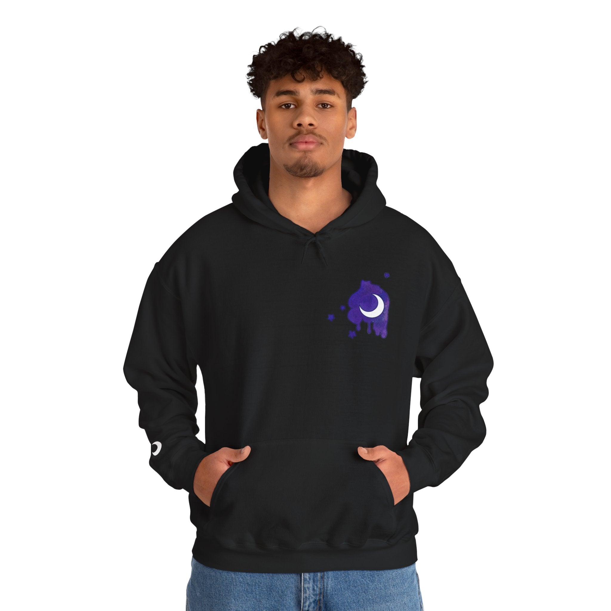 Lunar Alicorn Hoodie | Moody Moon Wings Alt Aesthetic Graphic Sweatshirt
