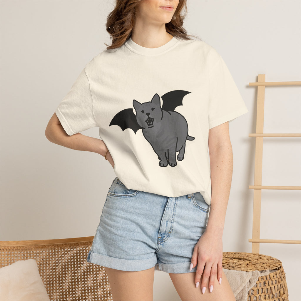Bat Cat Unisex Tee | Gothic Alt Creature Graphic Tee