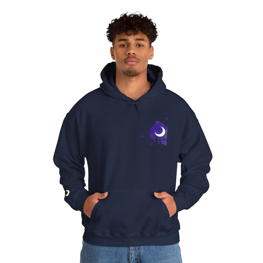 Lunar Alicorn Hoodie | Moody Moon Wings Alt Aesthetic Graphic Sweatshirt