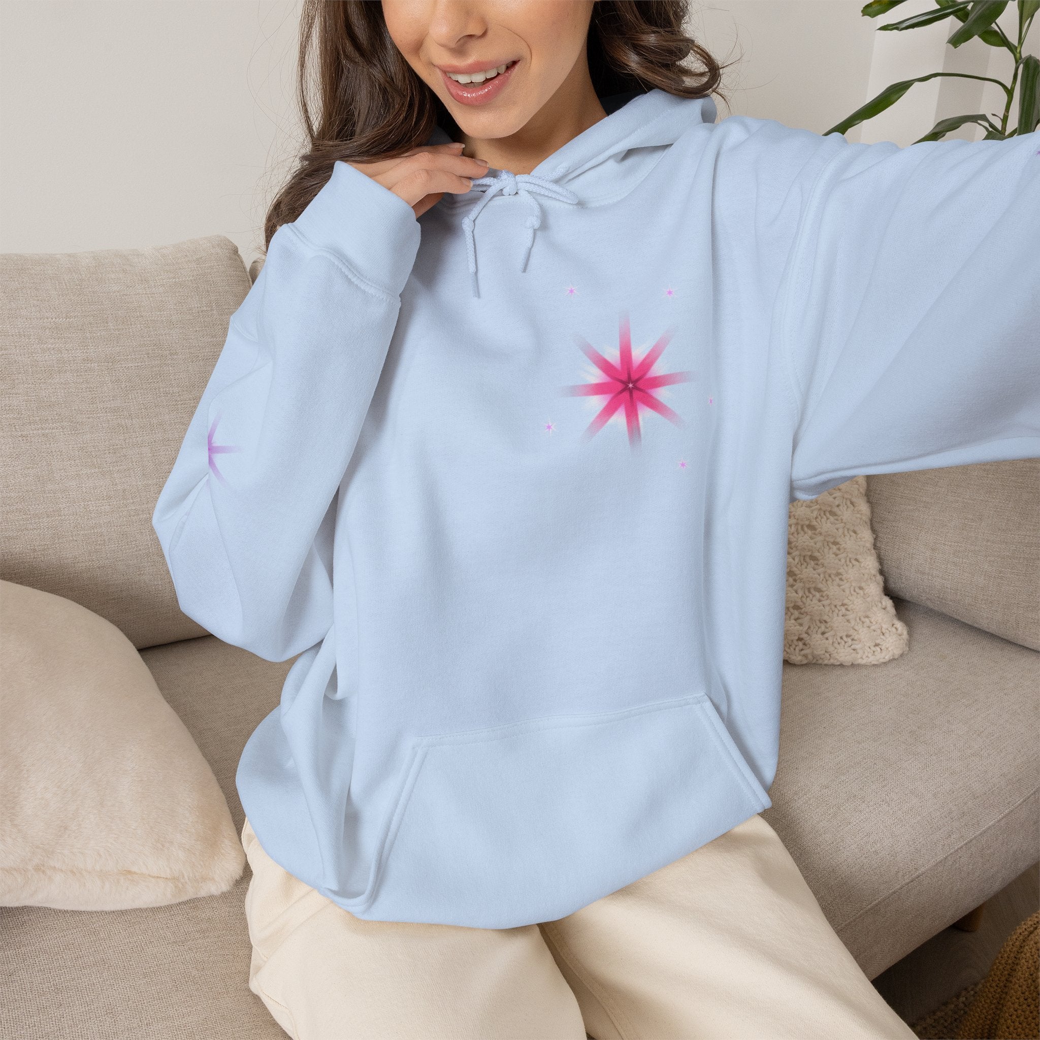 Magic Alicorn Sparkles Hoodie | Mythical Creature Alt Graphic Sweatshirt