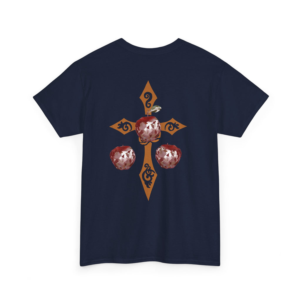 Crystal Apple Cross Graphic Tee | Alt Emo Creature Tee