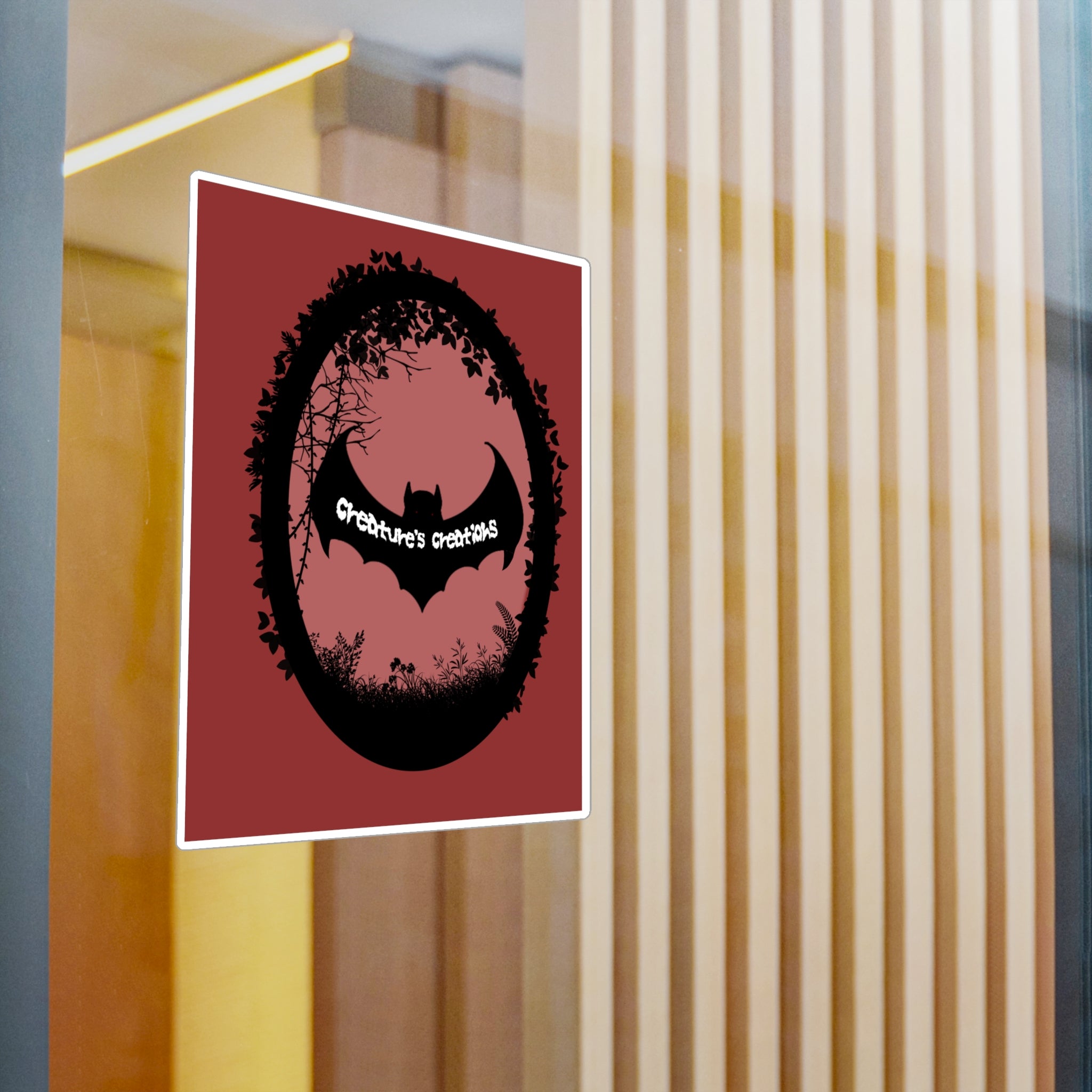 Bat Logo Vinyl Decal | Creature's Creations Alt Sticker