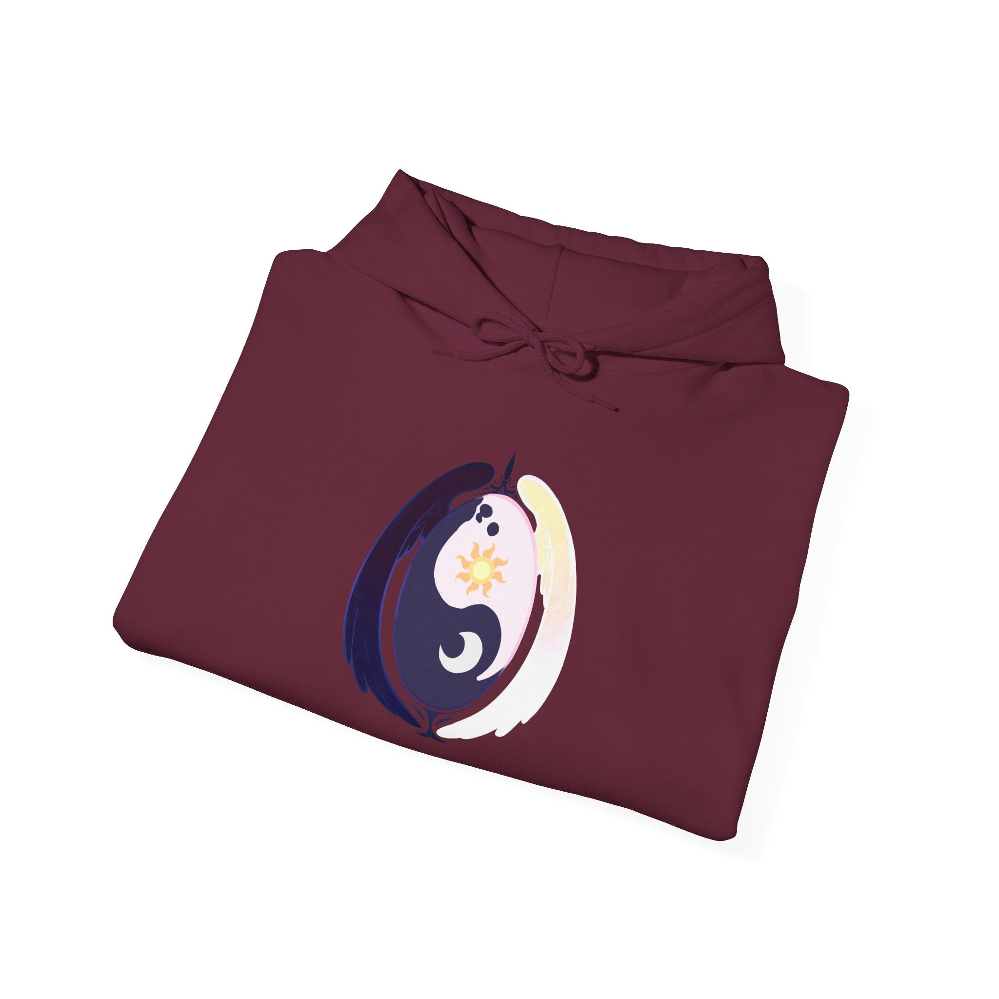 Lunar Celestial Alicorn Hoodie | Royal Sisters Alt Gothic Moon Sun Unisex Sweatshirt
