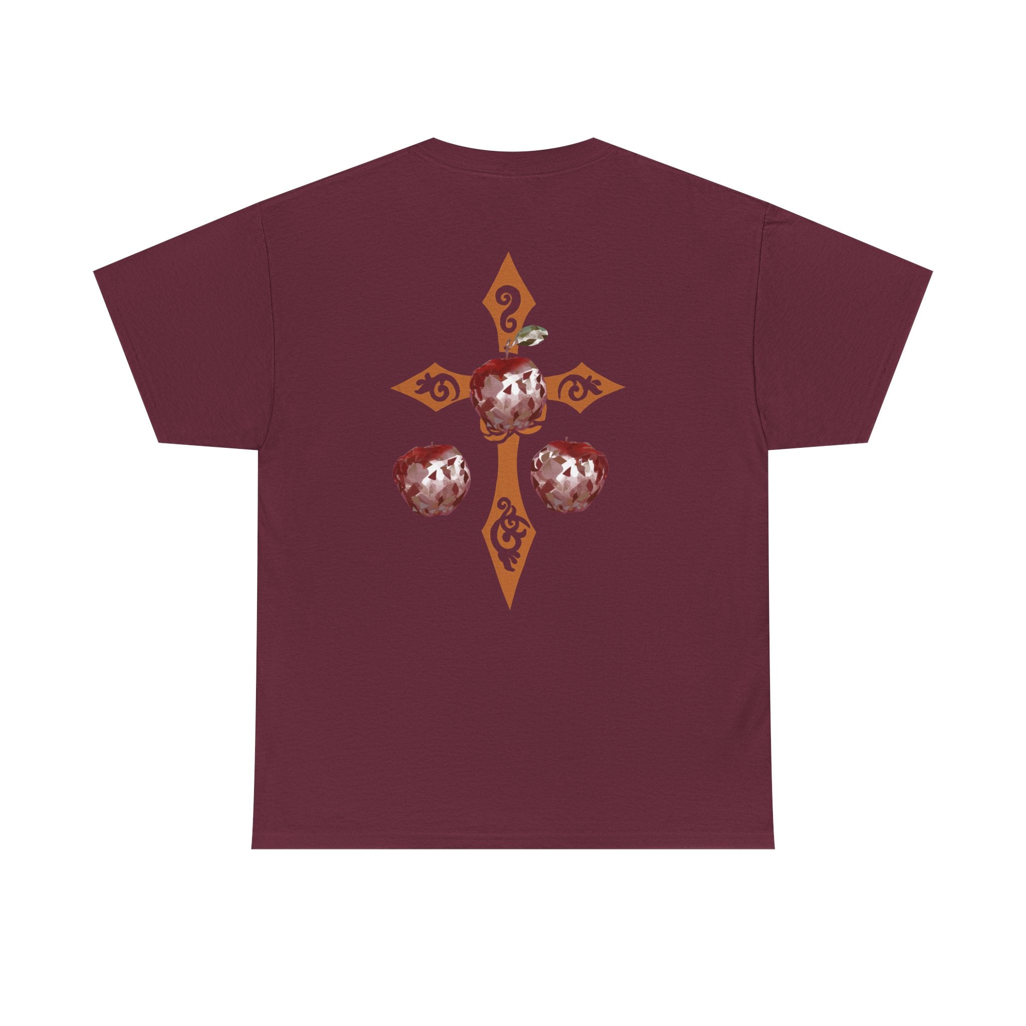 Crystal Apple Cross Graphic Tee | Alt Emo Creature Tee