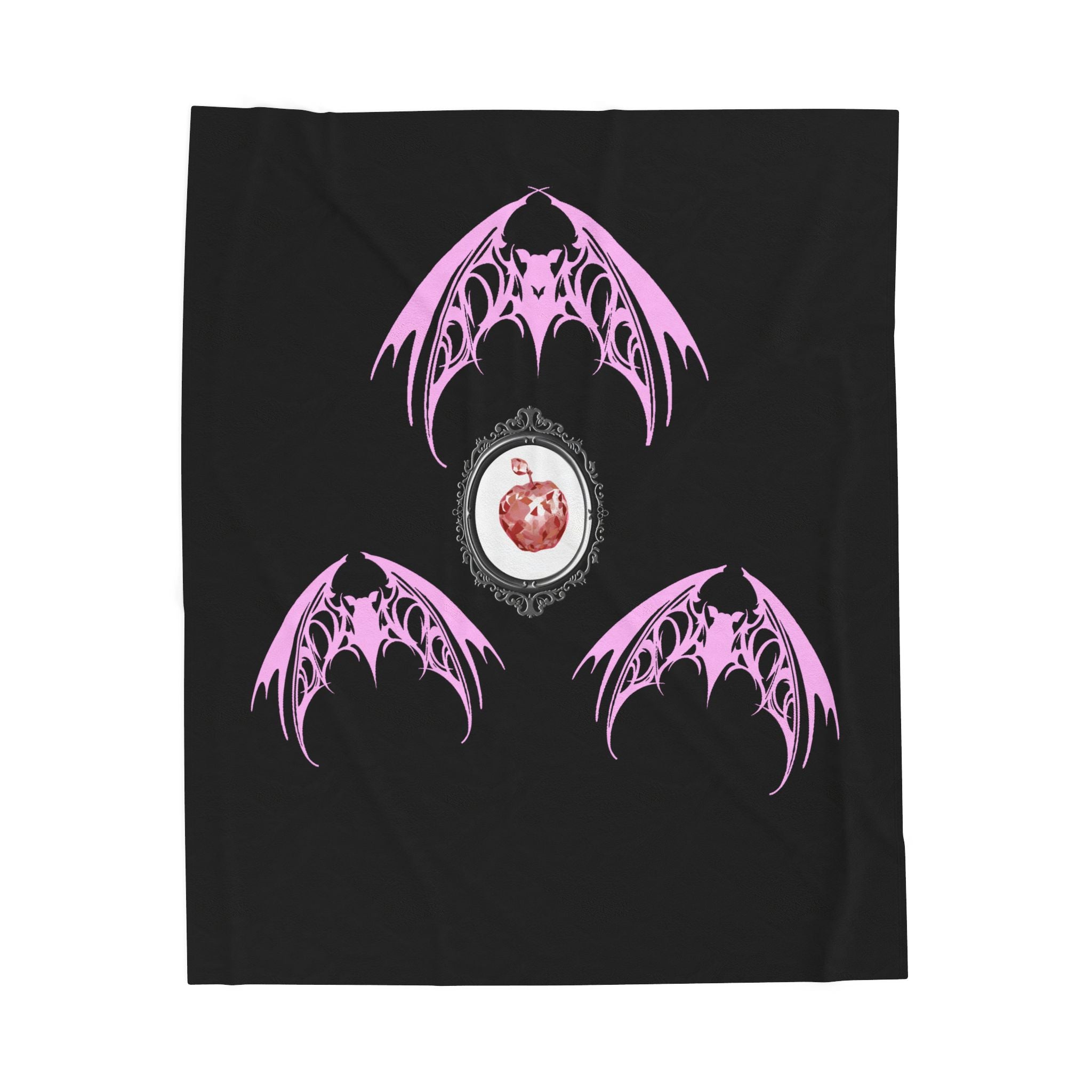 Fruit Bat Velveteen Plush Blanket | Alt Gothic Cozy Home Decor